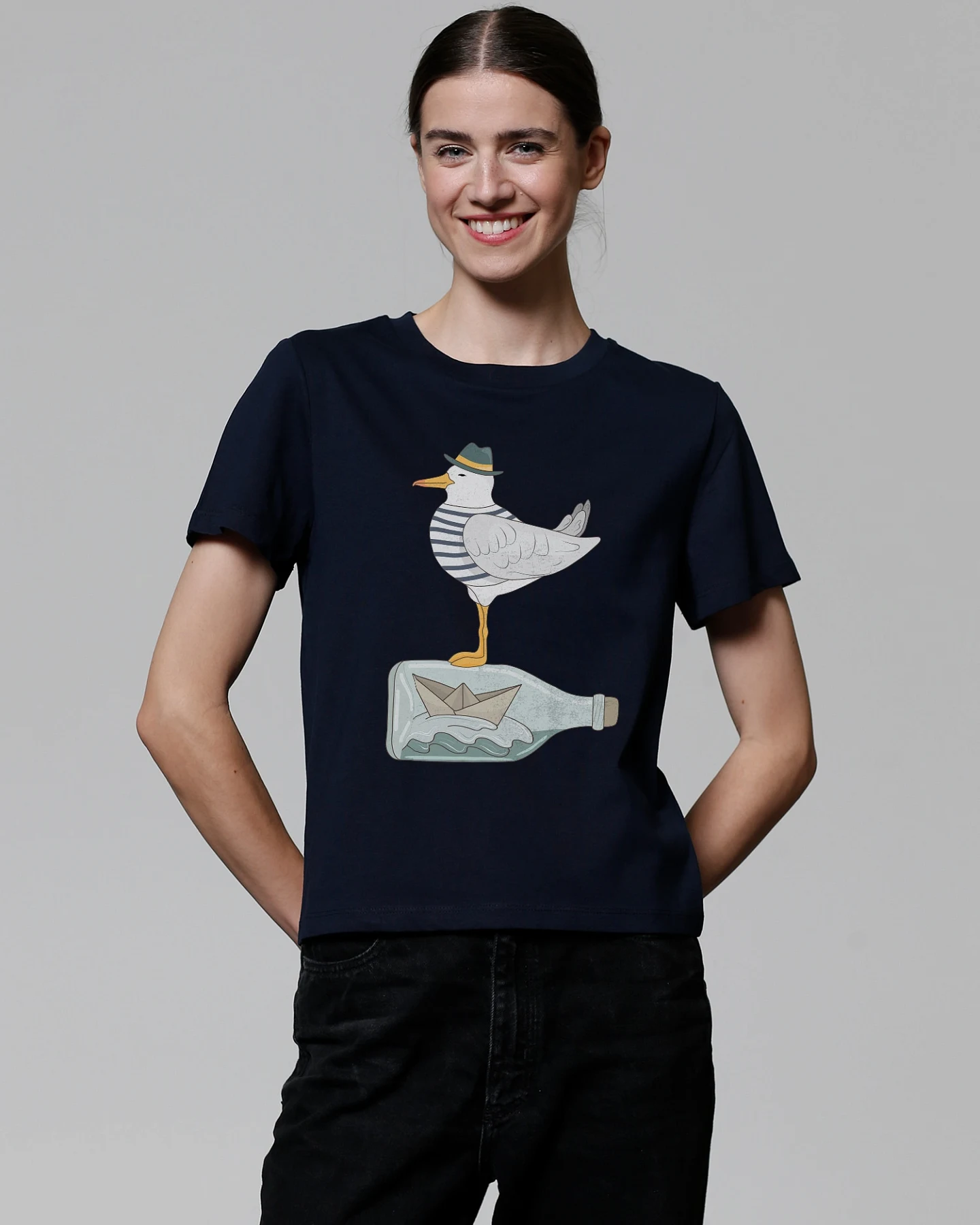 Watapparel Shirt Möwe mit Hut – Ansicht 2