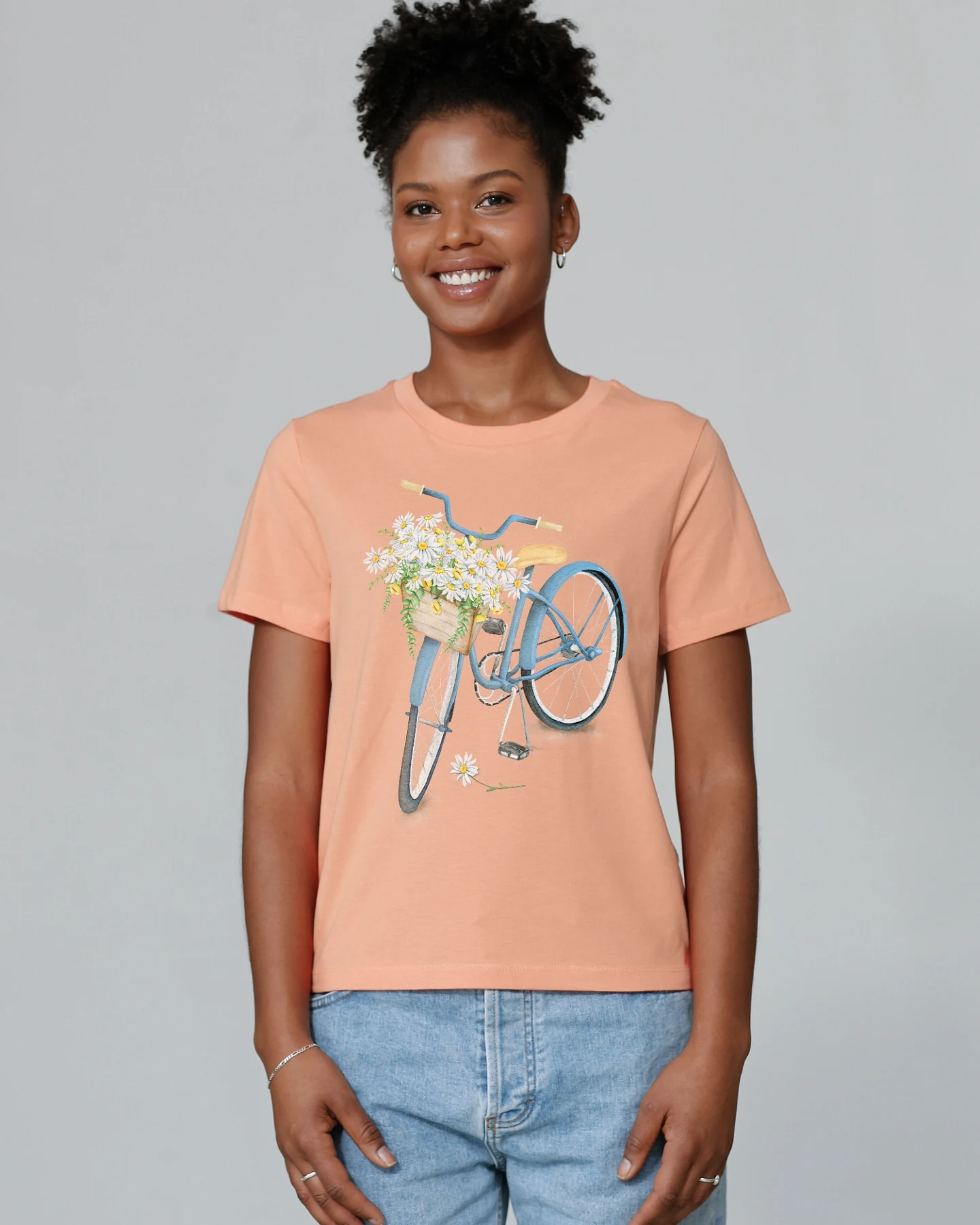 Watapparel T-Shirt Blaues Damenrad – Ansicht 2