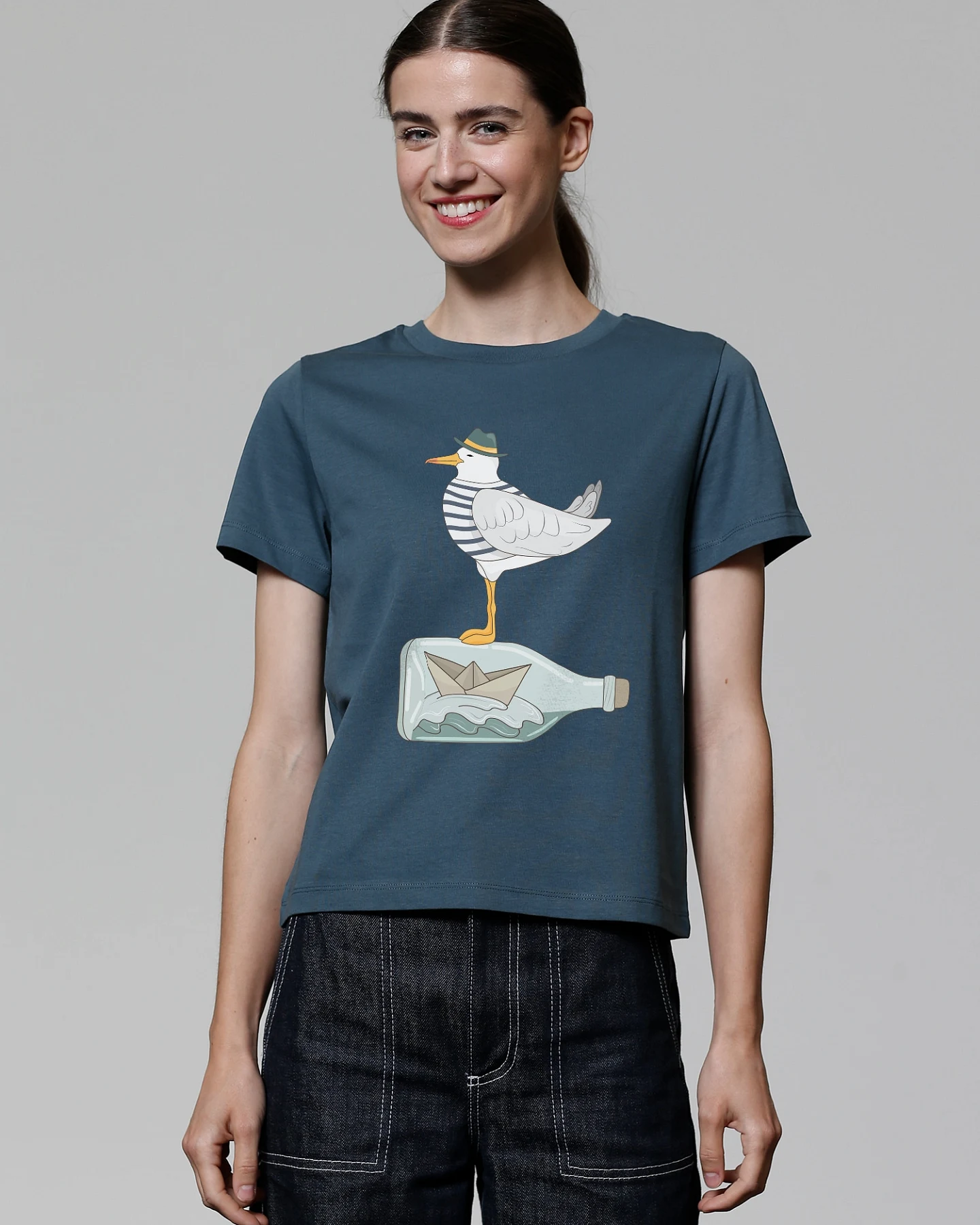 Watapparel Shirt Möwe mit Hut – Ansicht 2