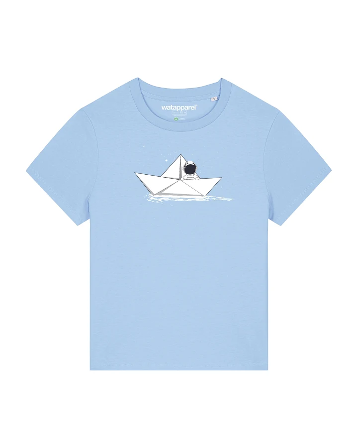 Watapparel T-Shirt Astronaut in paper boat