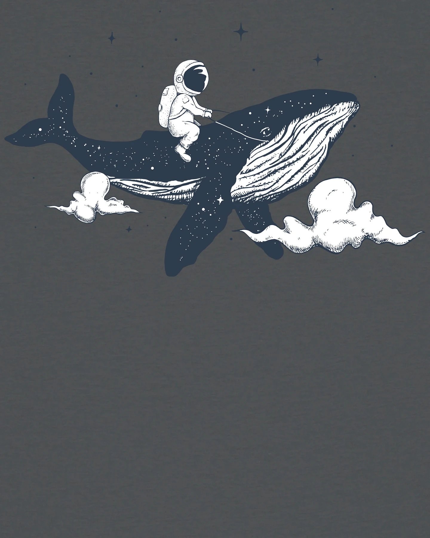 Watapparel T-Shirt Spacewhale – Ansicht 3