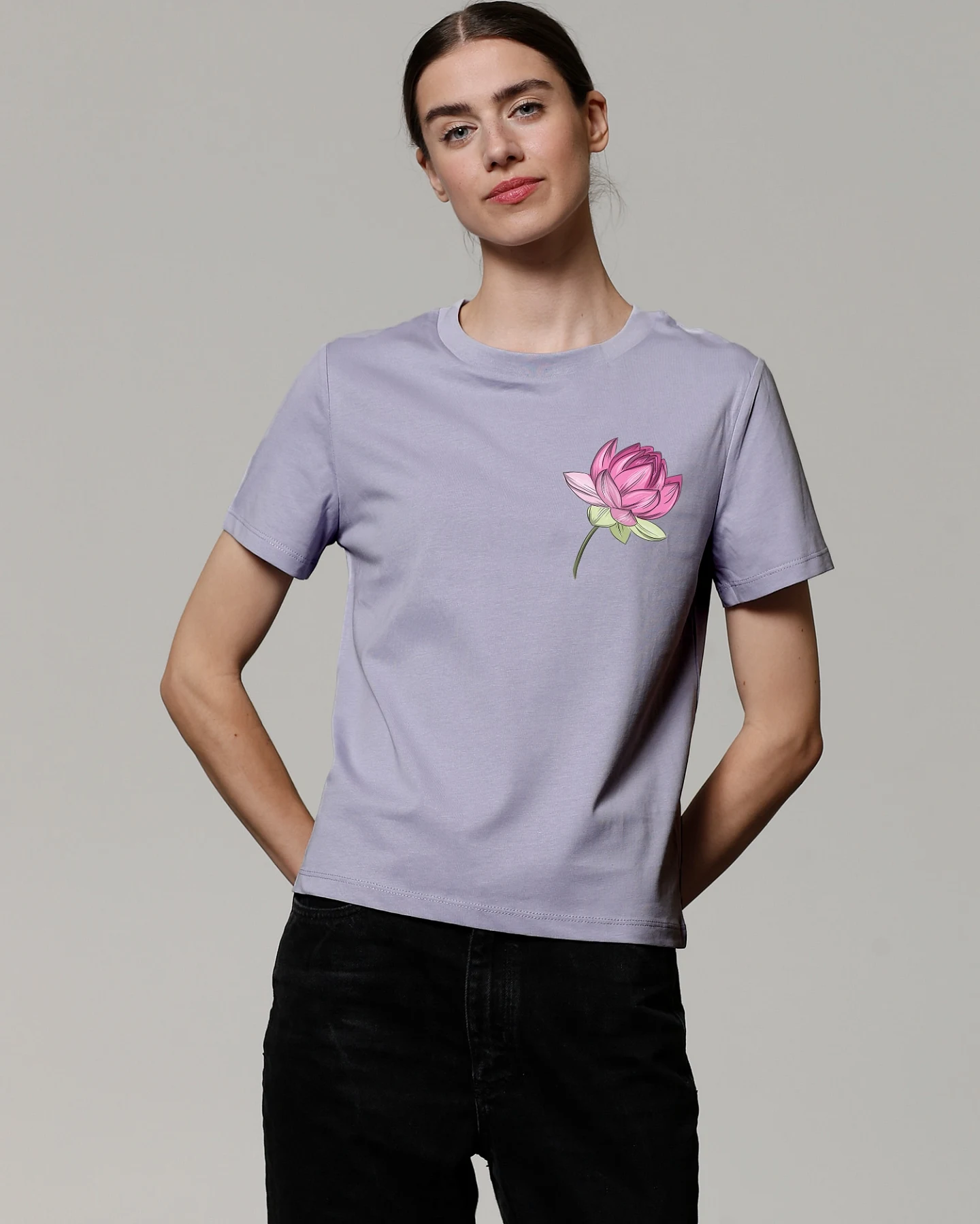 Watapparel T-Shirt Blume – Ansicht 2
