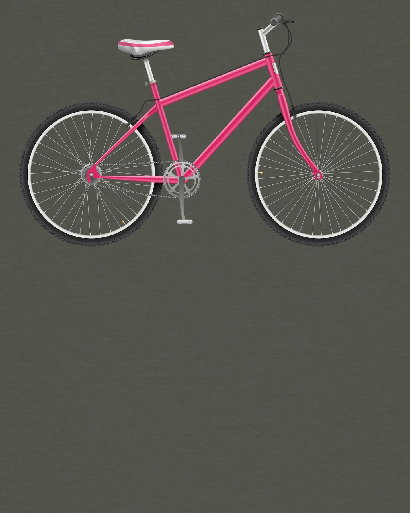 Watapparel T-Shirt Pink Bike – Ansicht 3