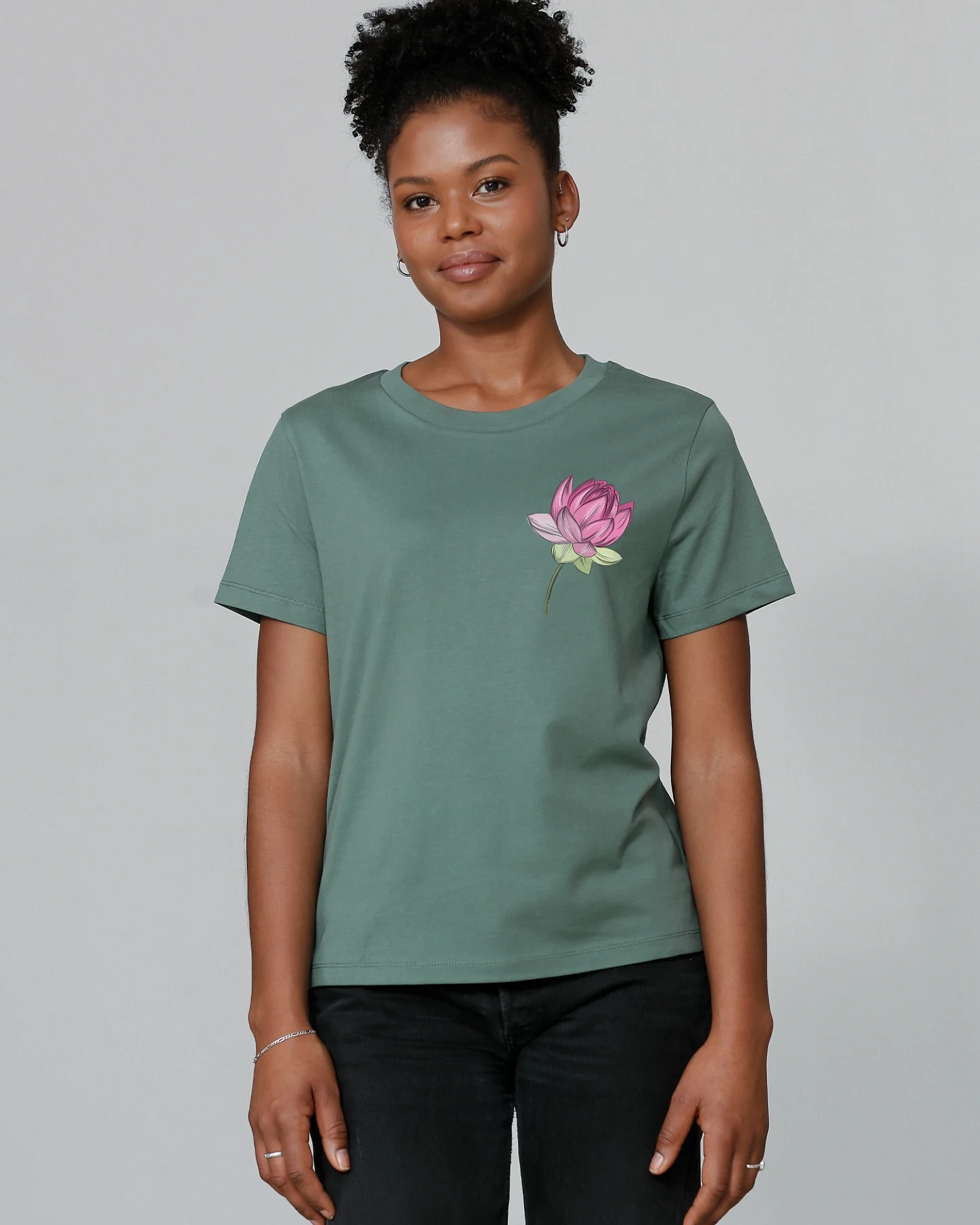 Watapparel T-Shirt Blume – Ansicht 2