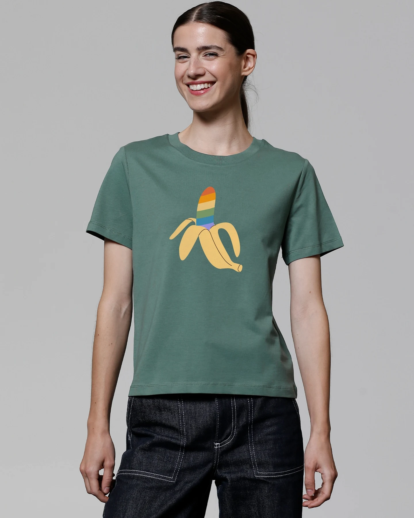Watapparel T-Shirt Rainbow Banana – Ansicht 2
