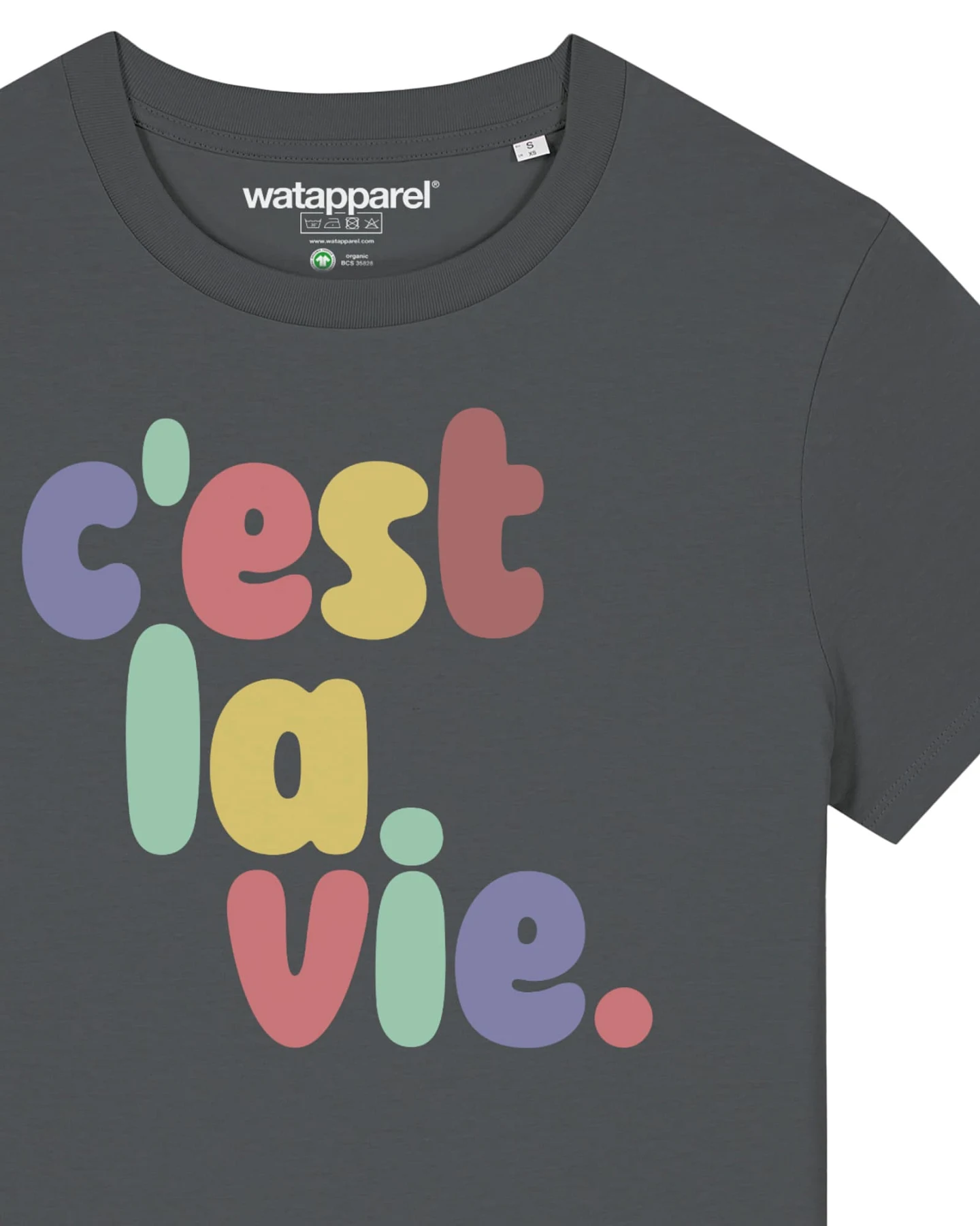Watapparel T-Shirt cest la vie – Ansicht 3