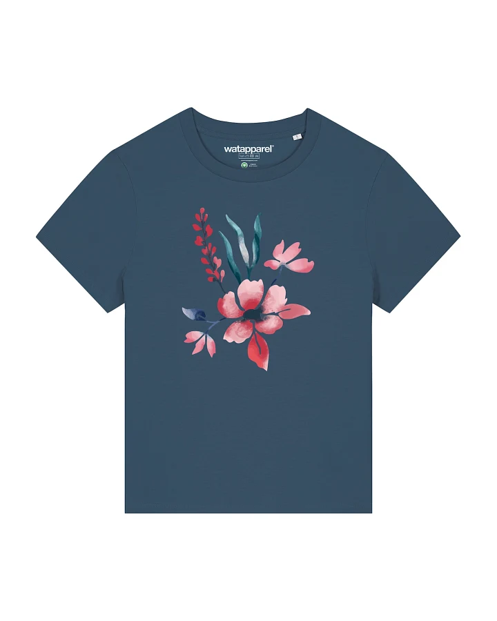 Produktseite: Watapparel Shirt Blume in Wasserfarbe 01