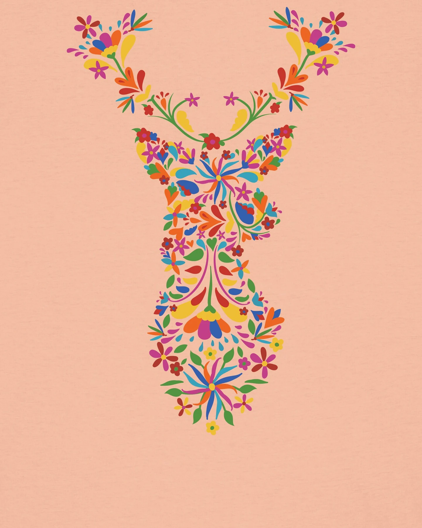 Watapparel Shirt Floral Deer – Ansicht 3