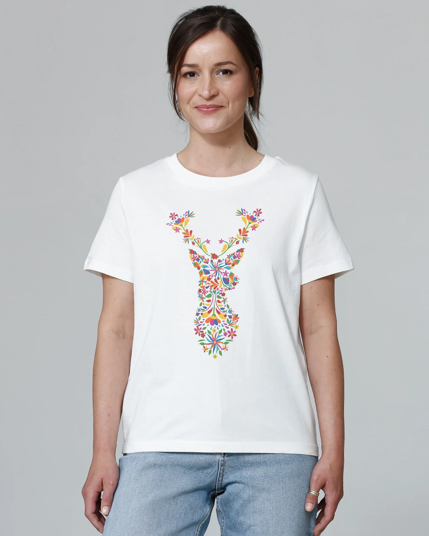 Watapparel Shirt Floral Deer – Ansicht 2