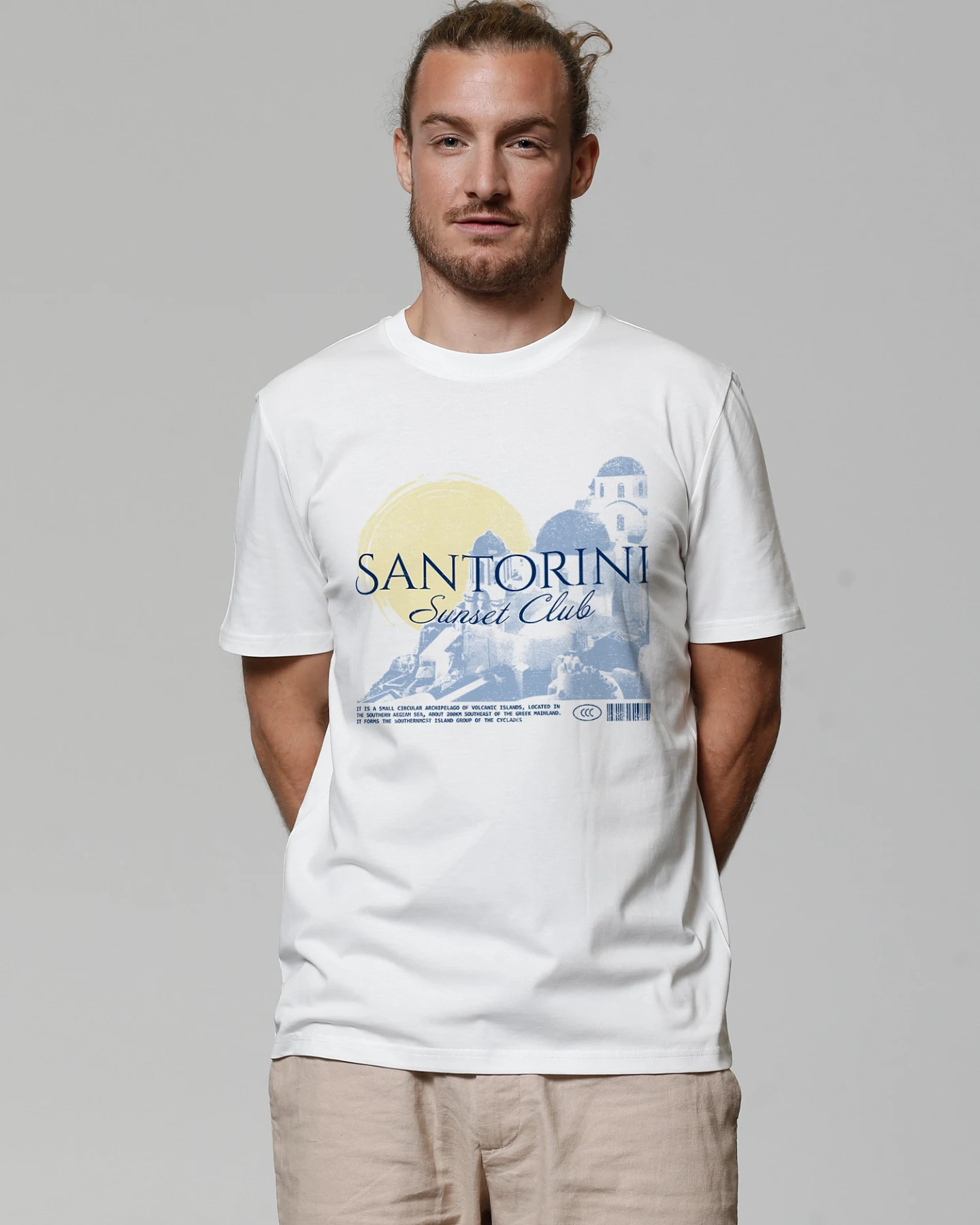 Watapparel T-Shirt Santorini Sunset Club – Ansicht 2