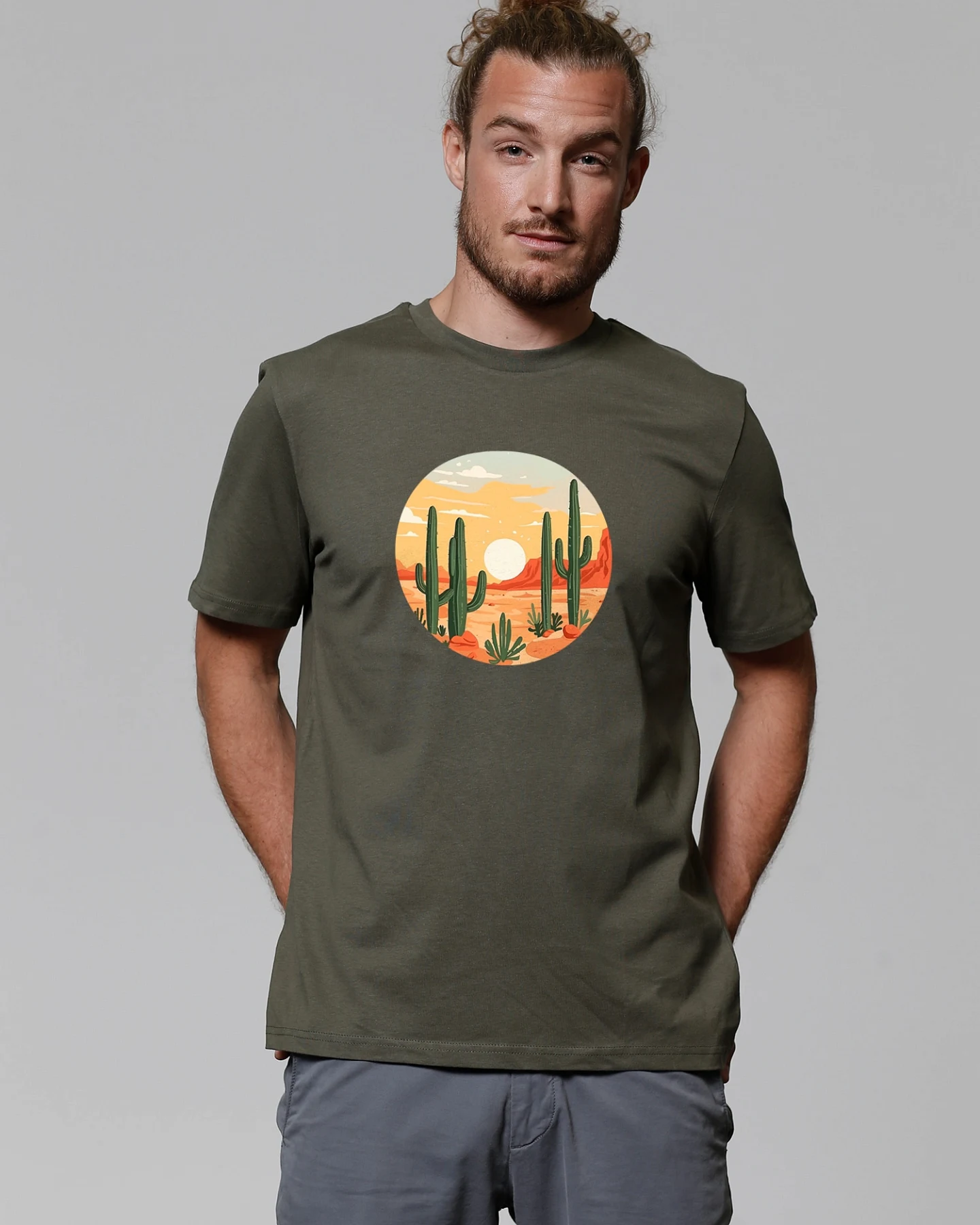 Watapparel T-Shirt Sonnenuntergang in der Wüste – Ansicht 2