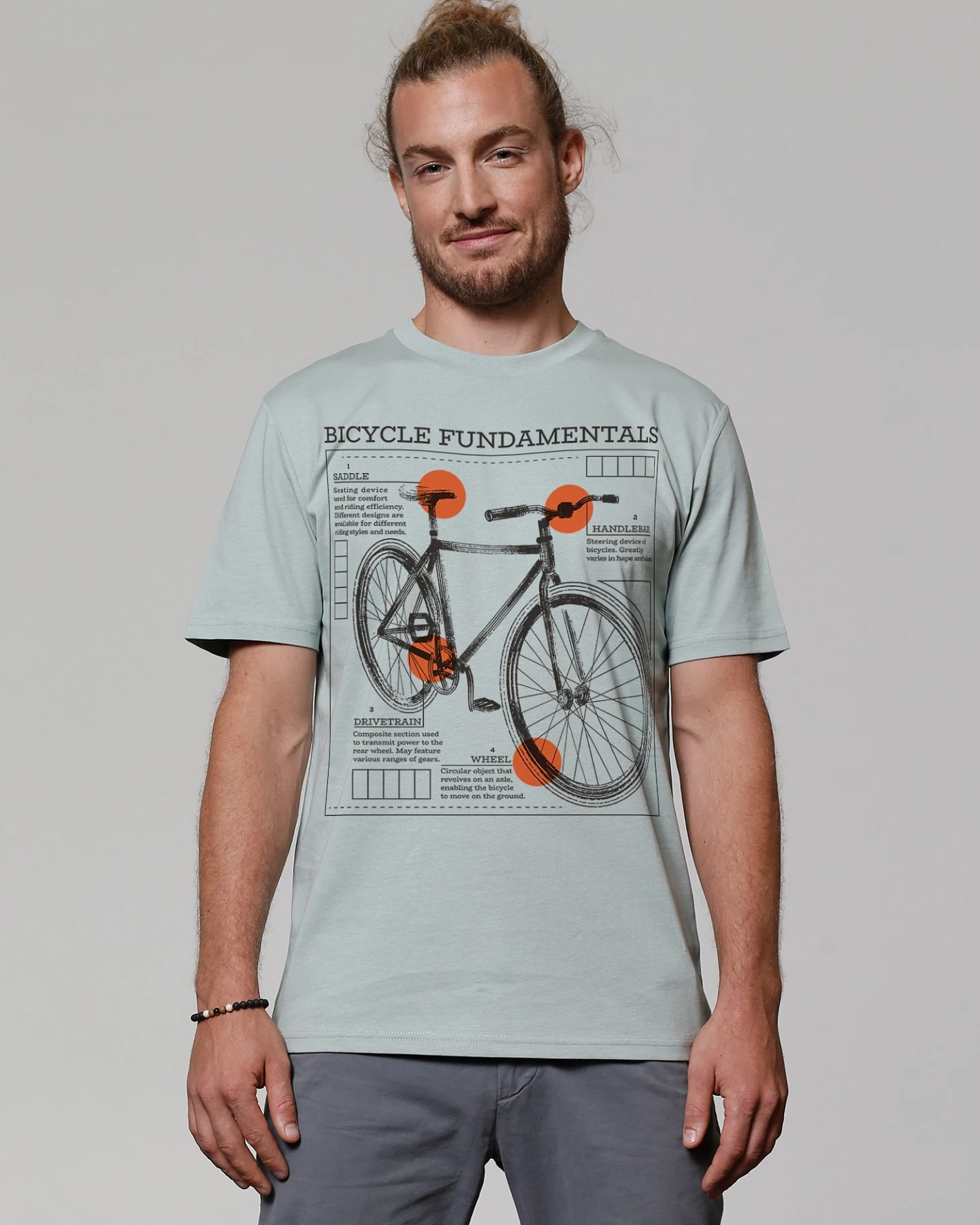 Watapparel T-Shirt Fahrrad Grundlagen – Ansicht 2