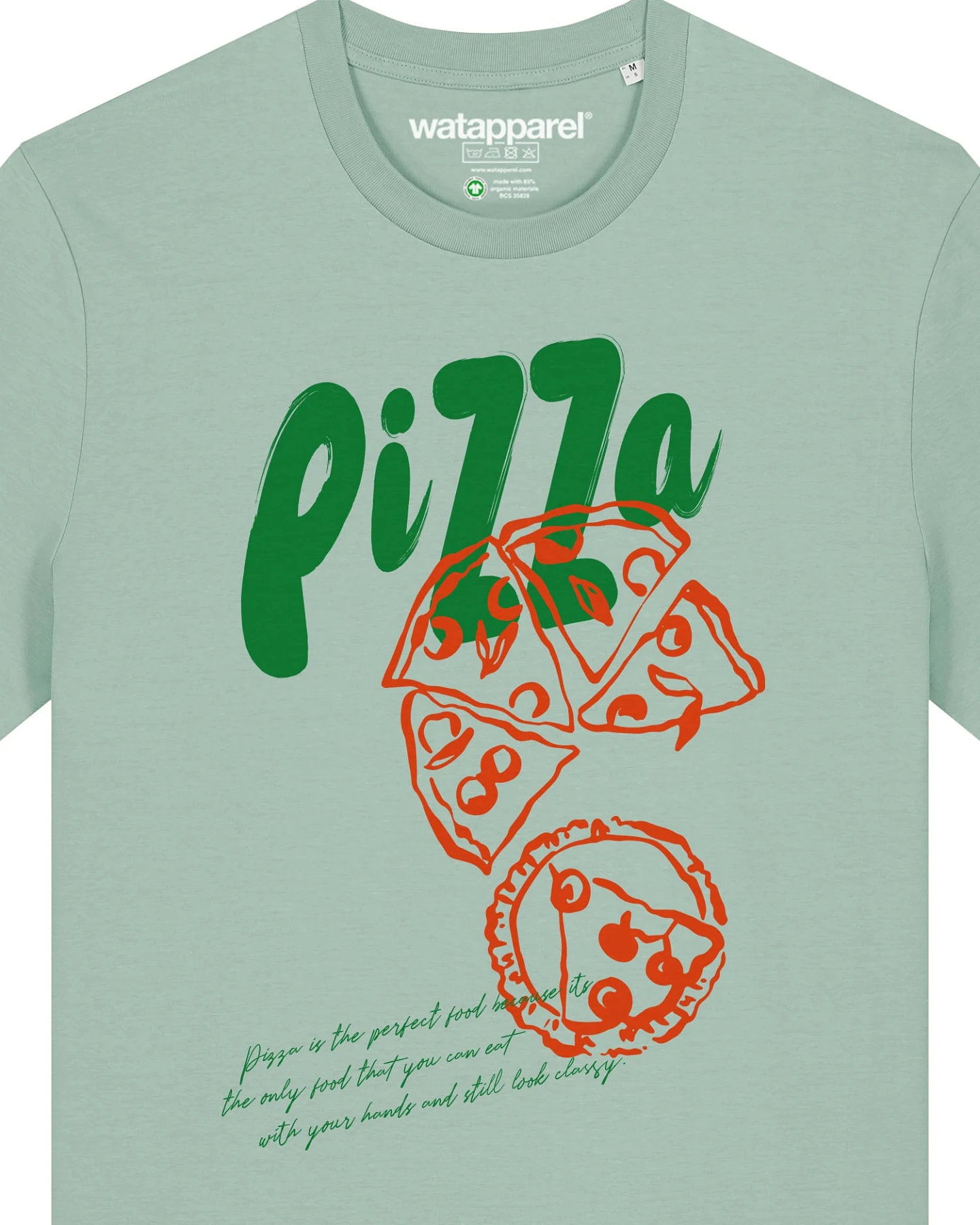 Watapparel T-Shirt Pizza – Ansicht 3