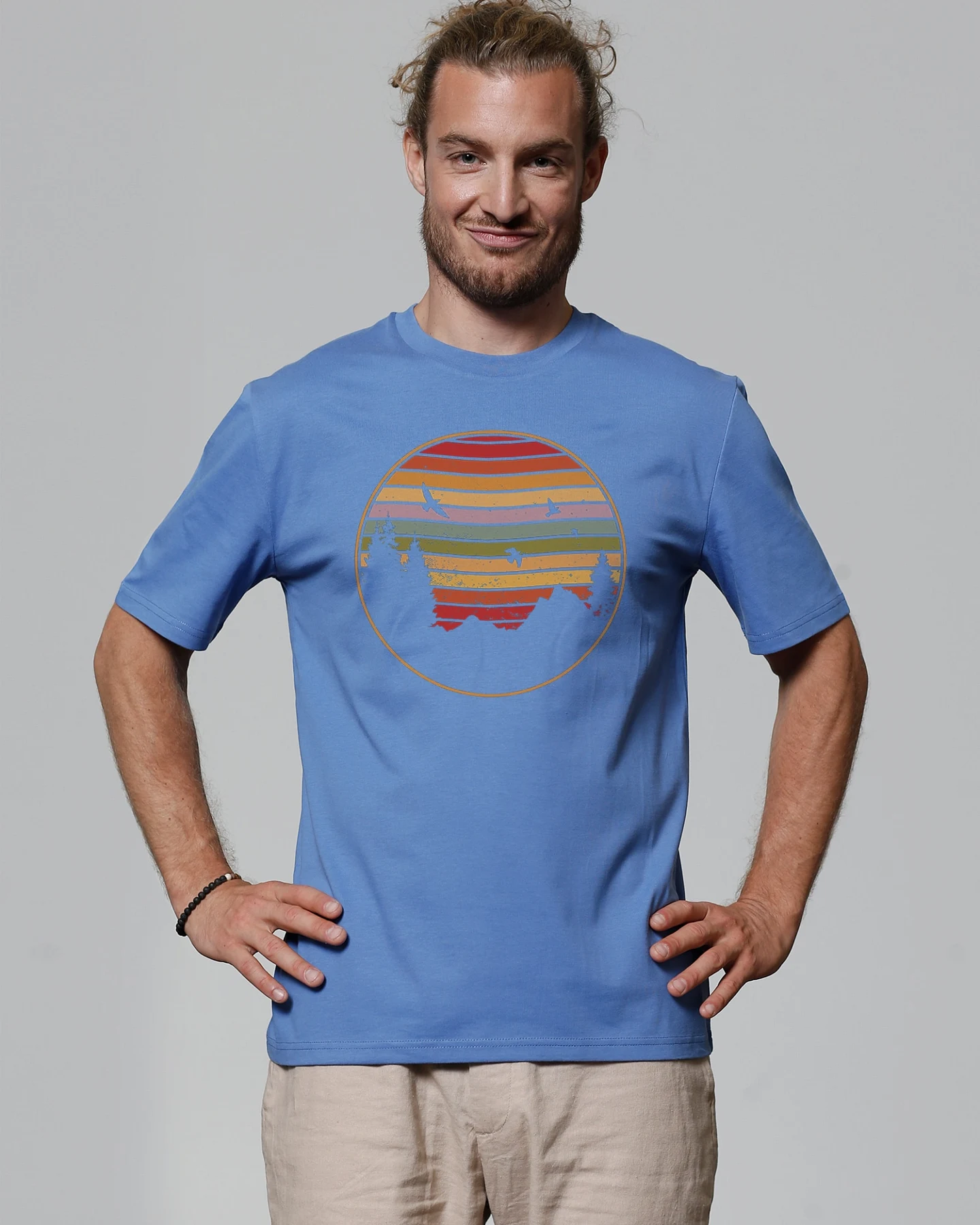 Watapparel Shirt Sunset Berge & Tannen – Ansicht 2