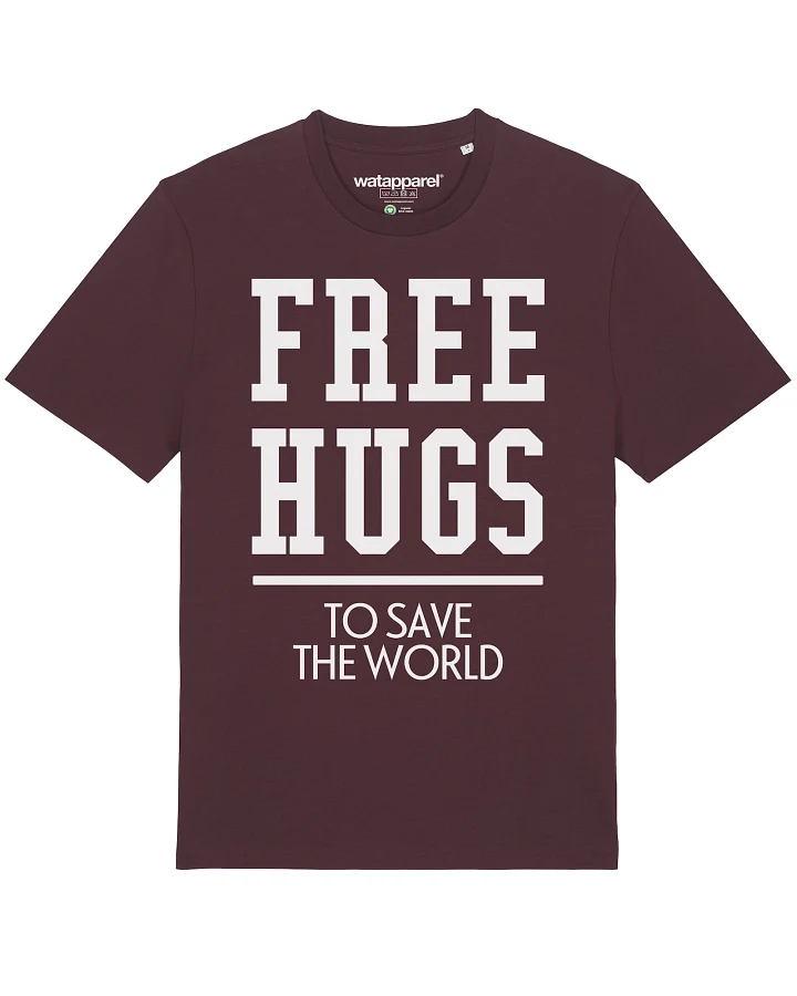 Produktseite: Watapparel T-Shirt Free hugs to save the world