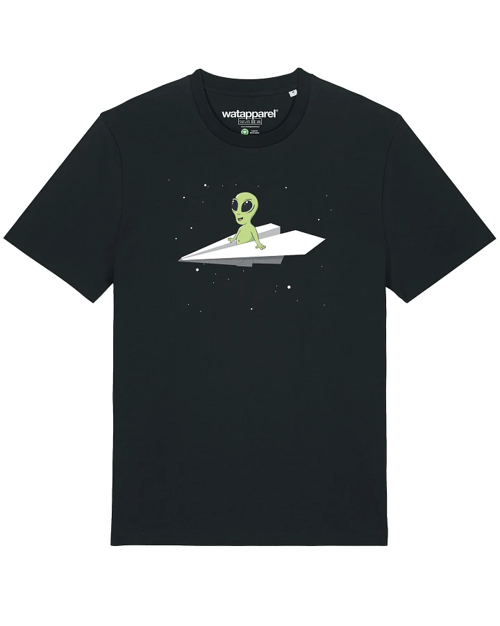 Produktseite: Watapparel Shirt Alien on a paper plane