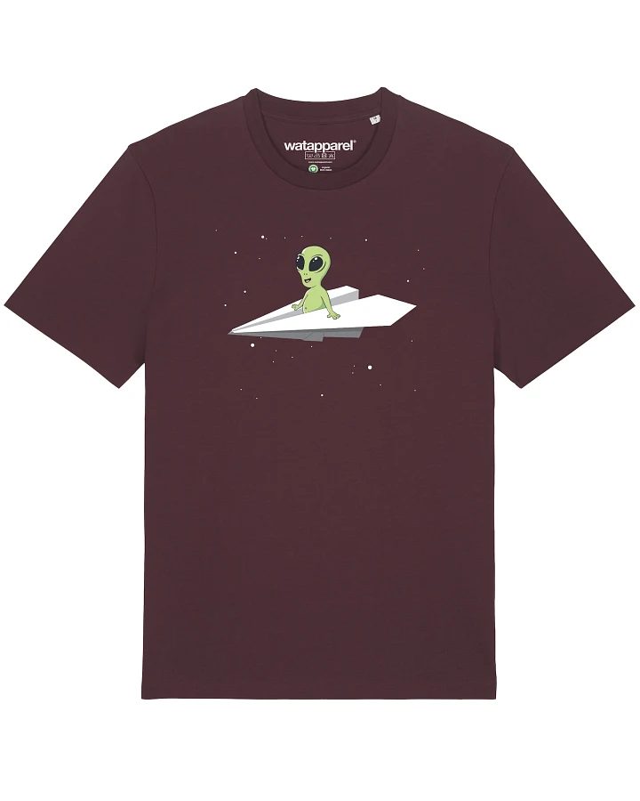 Produktseite: Watapparel T-Shirt Alien on a paper plane