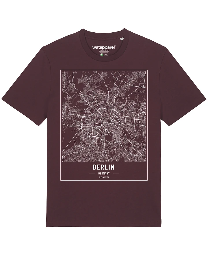 Watapparel T-Shirt City maps Berlin Landkarte