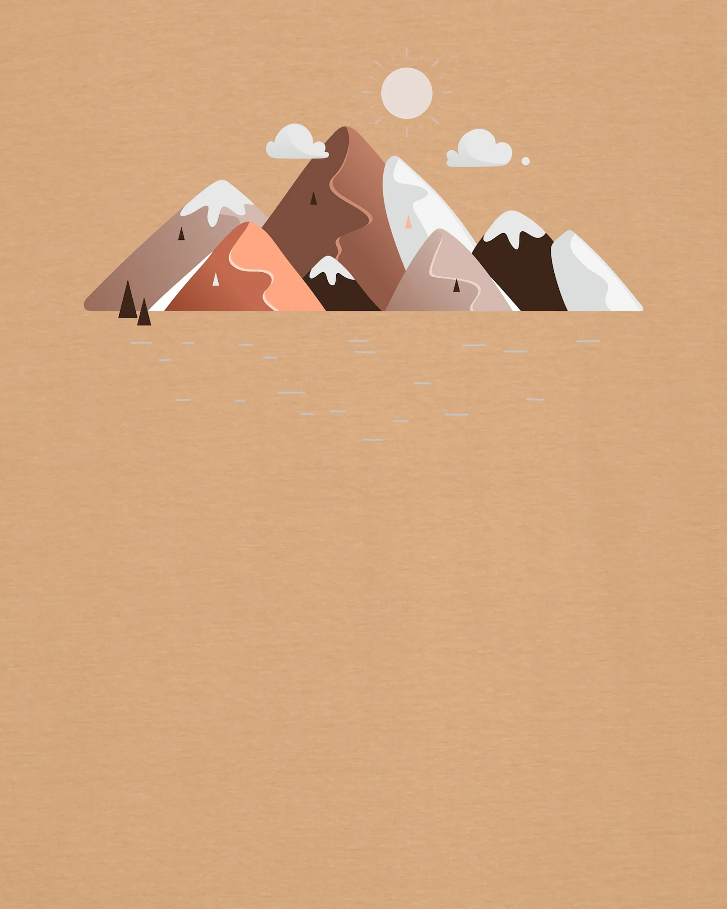 Watapparel T-Shirt Mountains & Moon – Ansicht 3