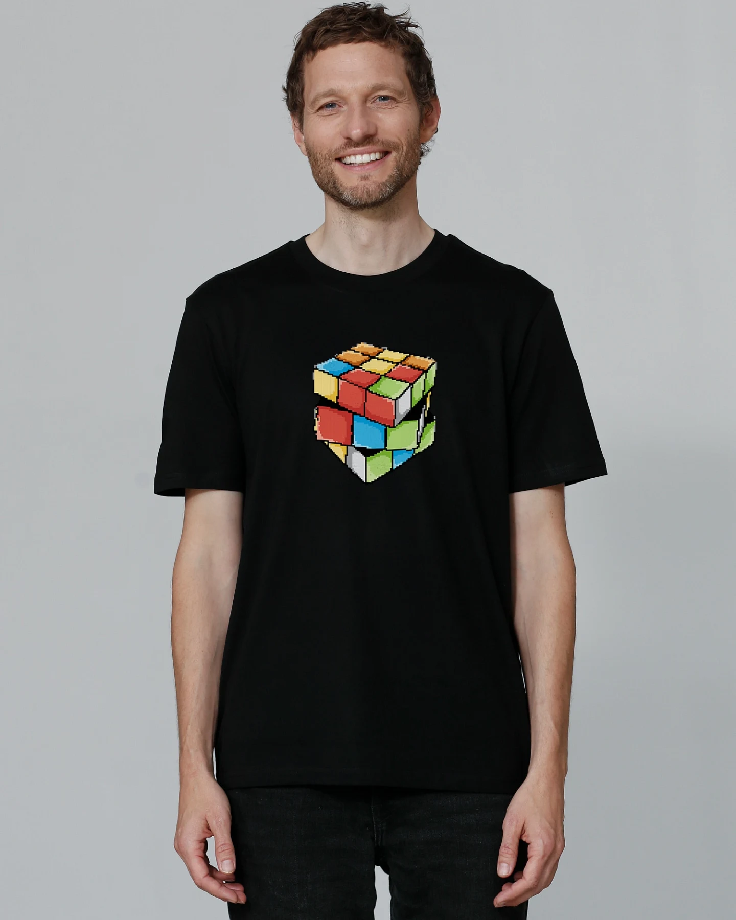 Watapparel T-Shirt Pixel Zauberwürfel – Ansicht 2