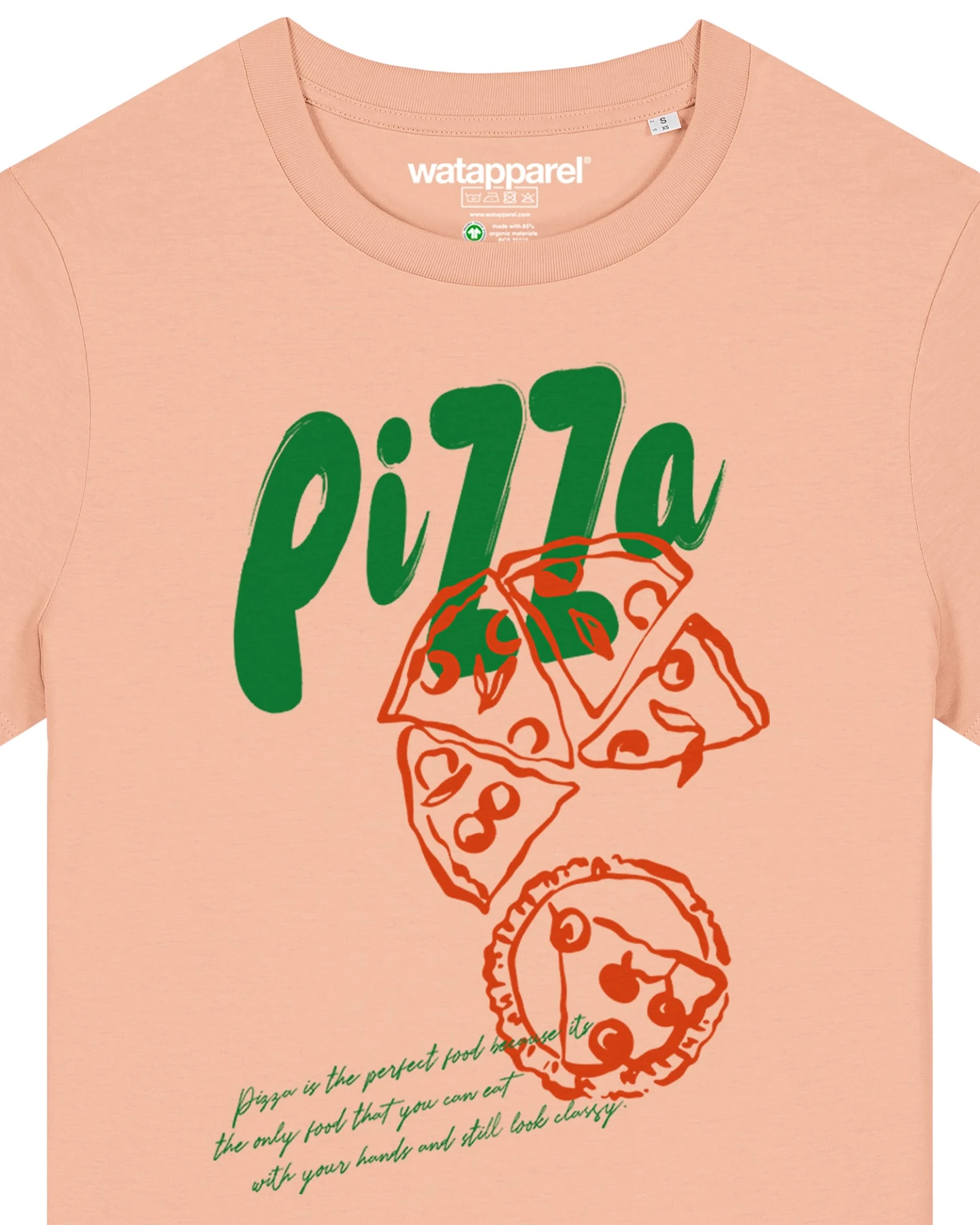 Watapparel T-Shirt Pizza – Ansicht 3