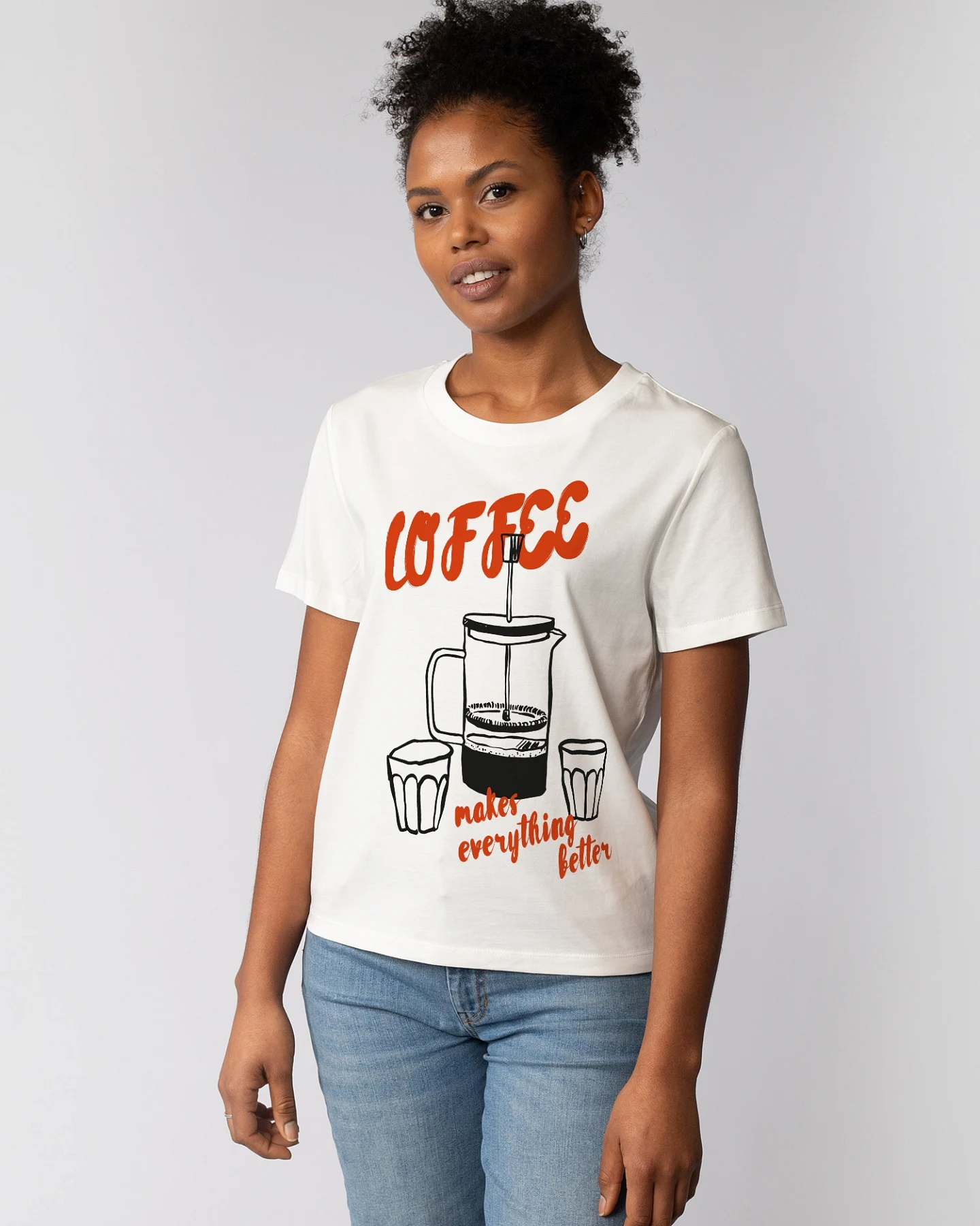 Watapparel T-Shirt Coffee makes everything better – Ansicht 2