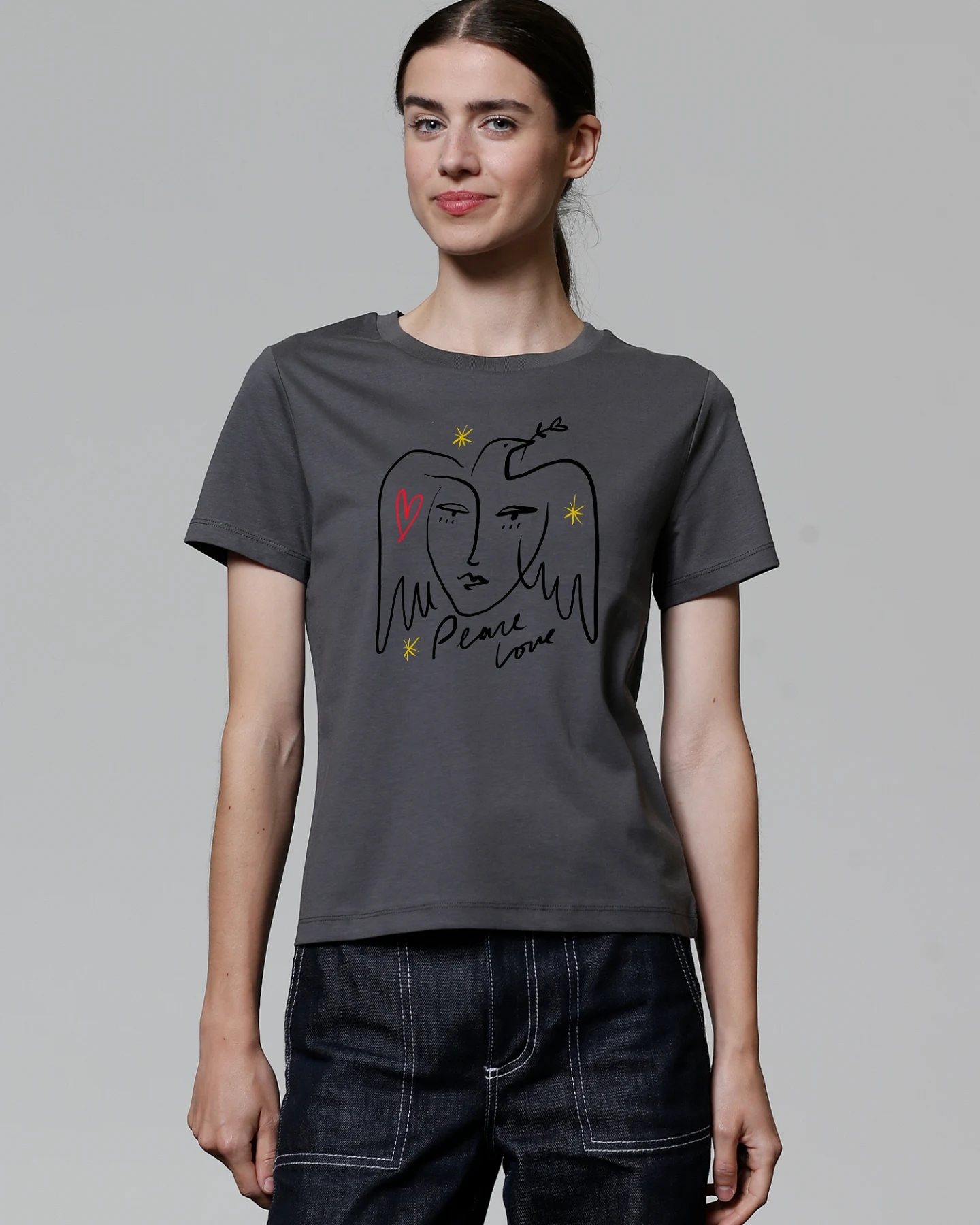 Watapparel T-Shirt Peace Love – Ansicht 2