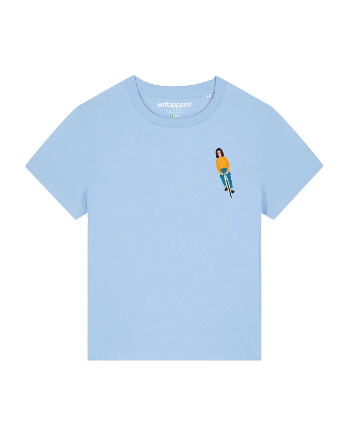 Watapparel T-Shirt Mädchen Auf Fahrrad