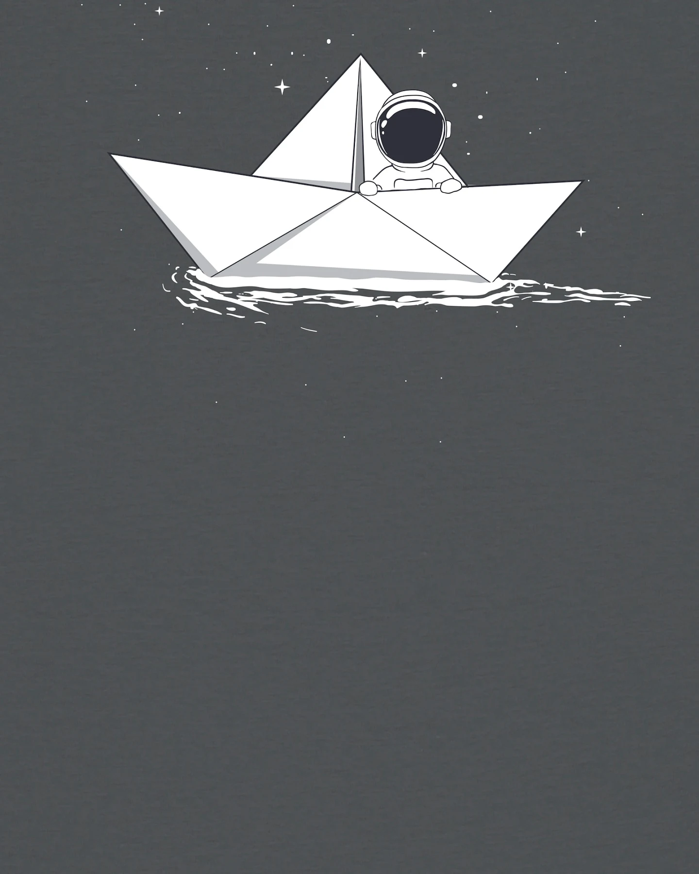 Watapparel Shirt Astronaut in paper boat – Ansicht 3