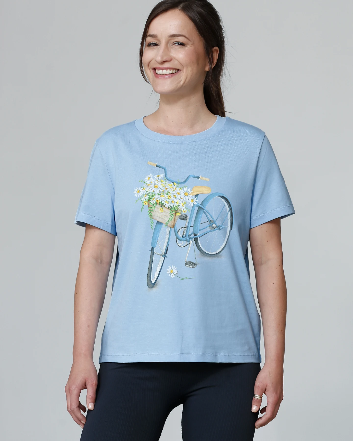 Watapparel Shirt Blaues Damenrad – Ansicht 2