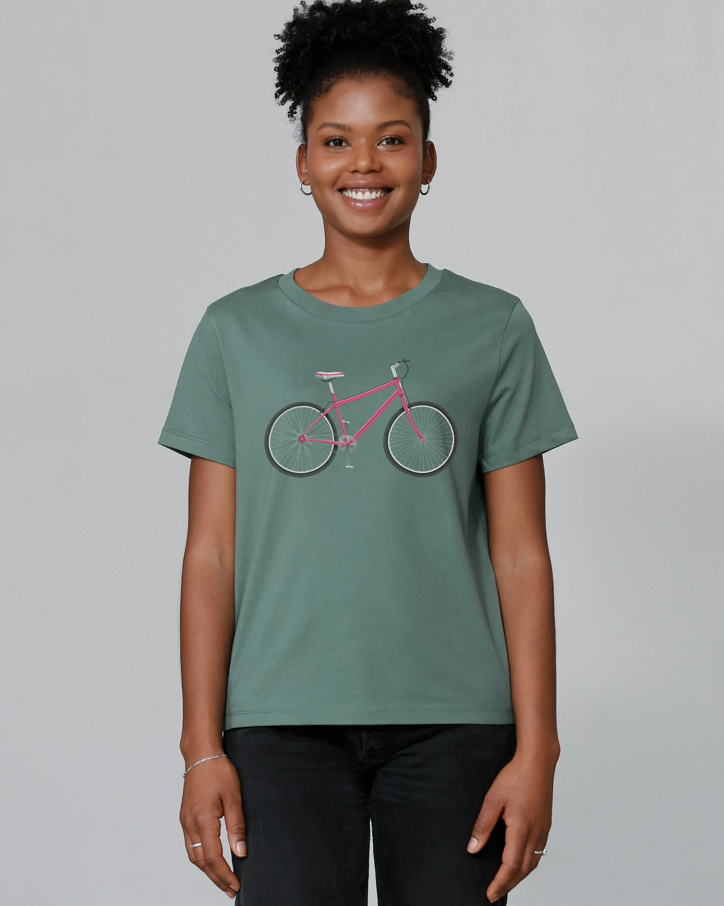 Watapparel Shirt Pink Bike – Ansicht 2