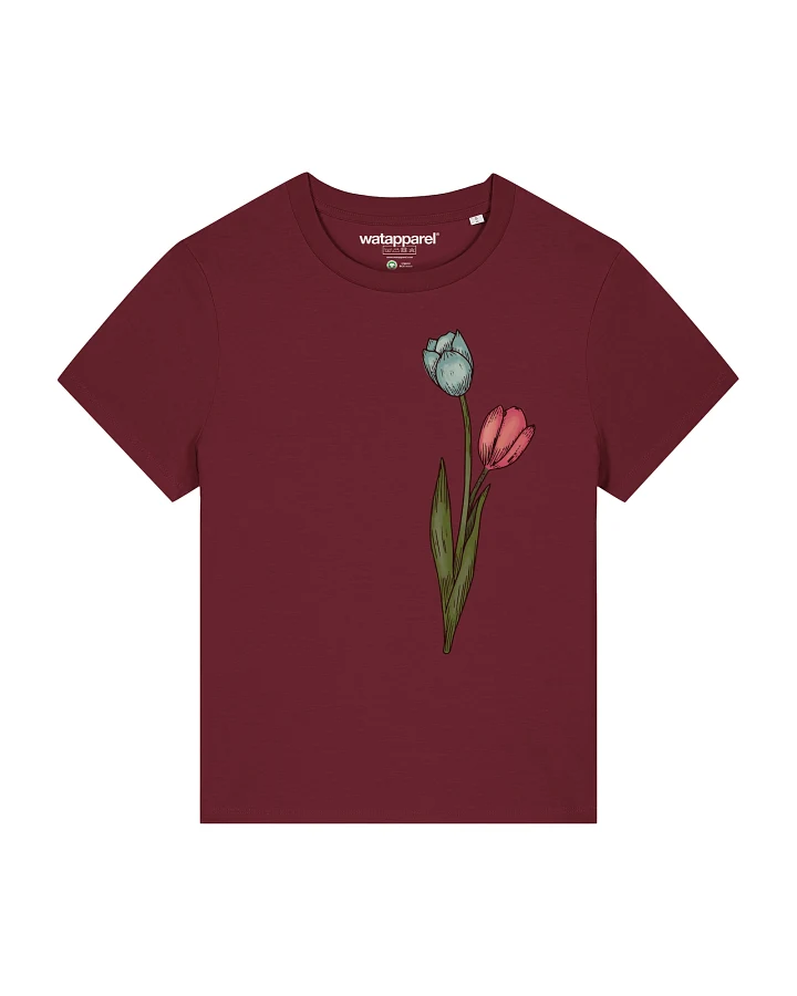 Watapparel T-Shirt Blume in Wasserfarbe 05
