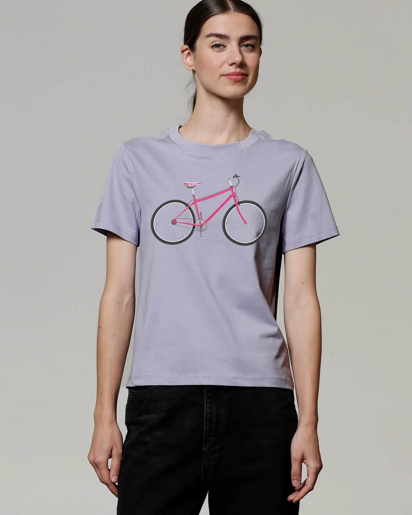 Watapparel T-Shirt Pink Bike – Ansicht 2