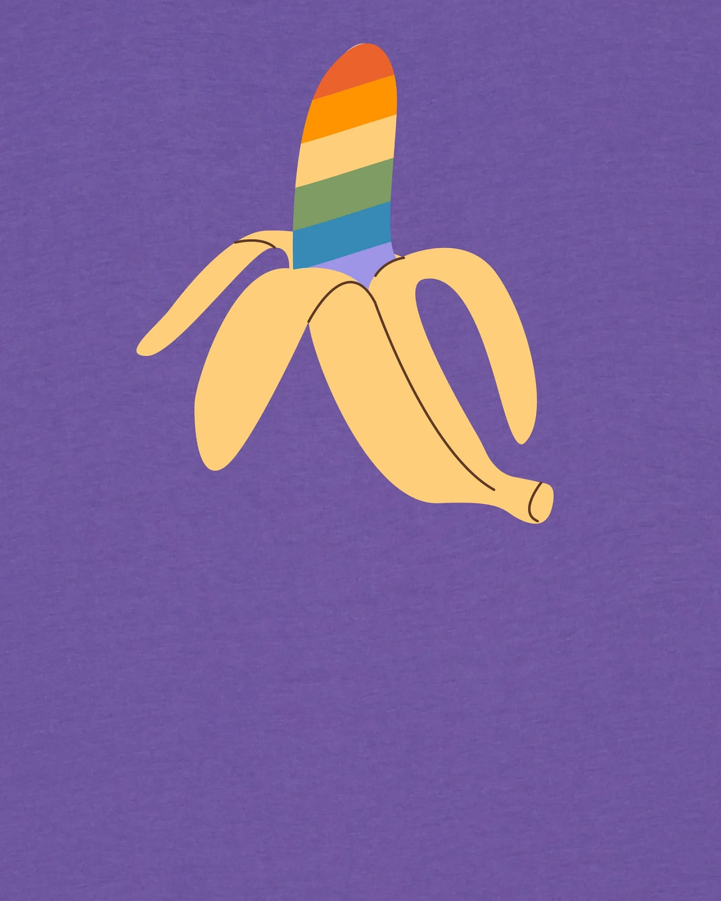 Watapparel T-Shirt Rainbow Banana – Ansicht 3