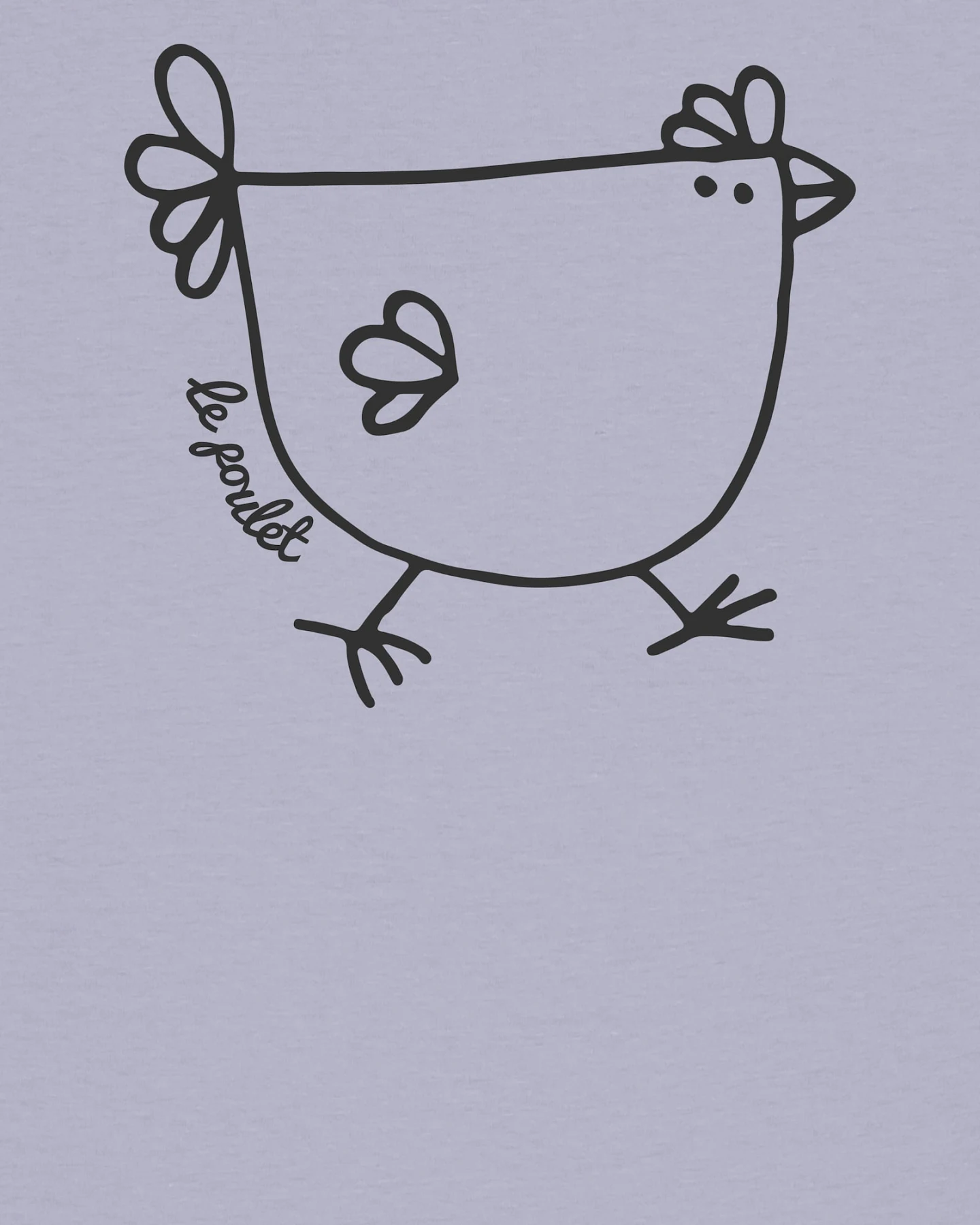 Watapparel T-Shirt Le poulet - das Huhn – Ansicht 3