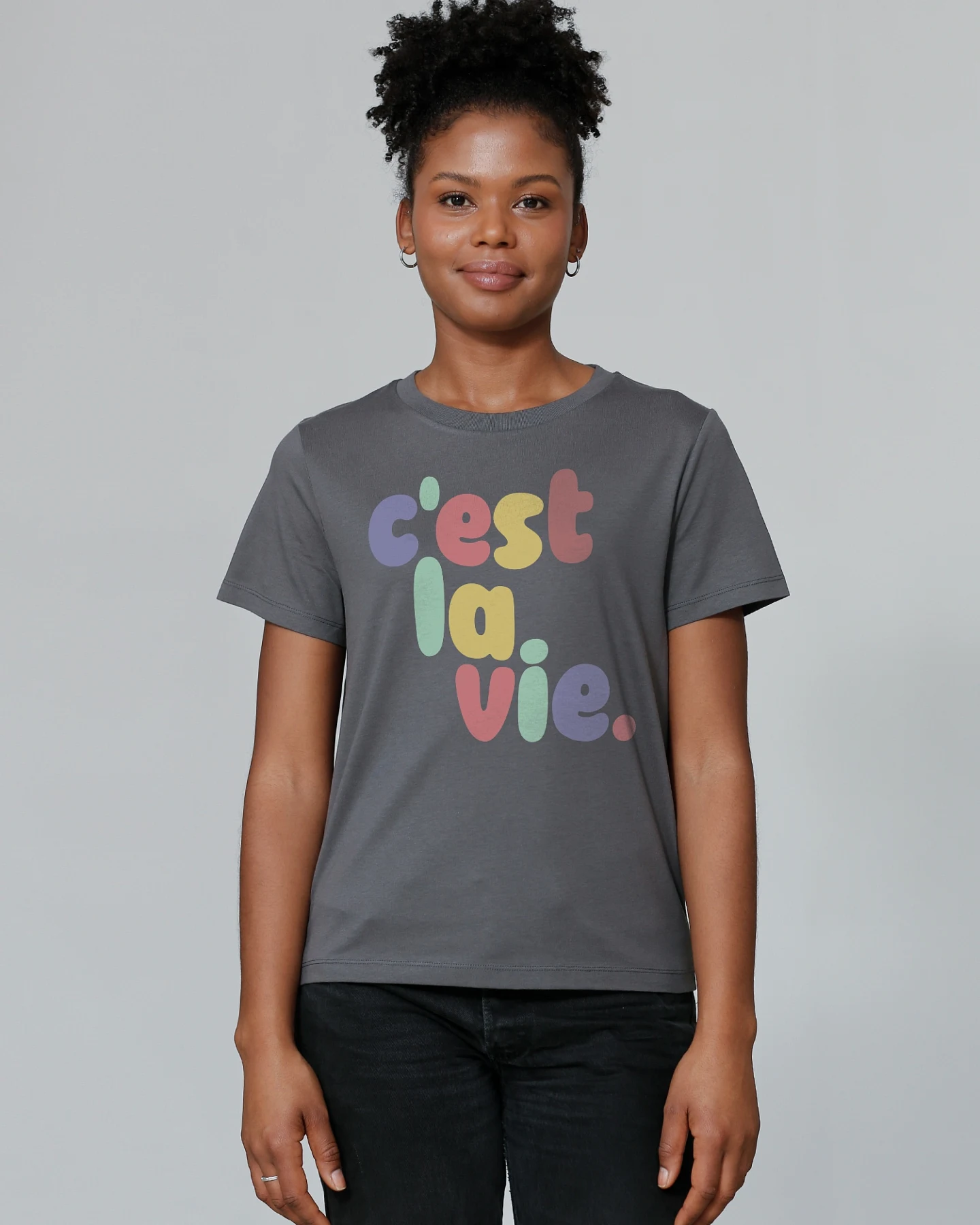 Watapparel T-Shirt cest la vie – Ansicht 2