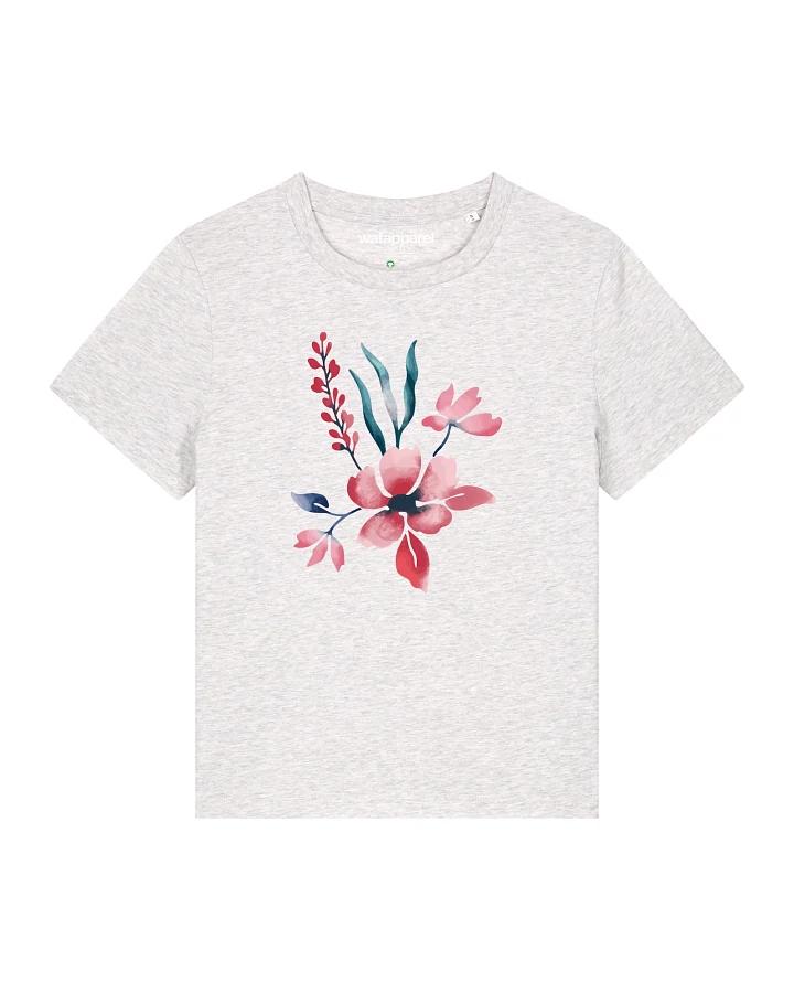 Watapparel T-Shirt Blume in Wasserfarbe