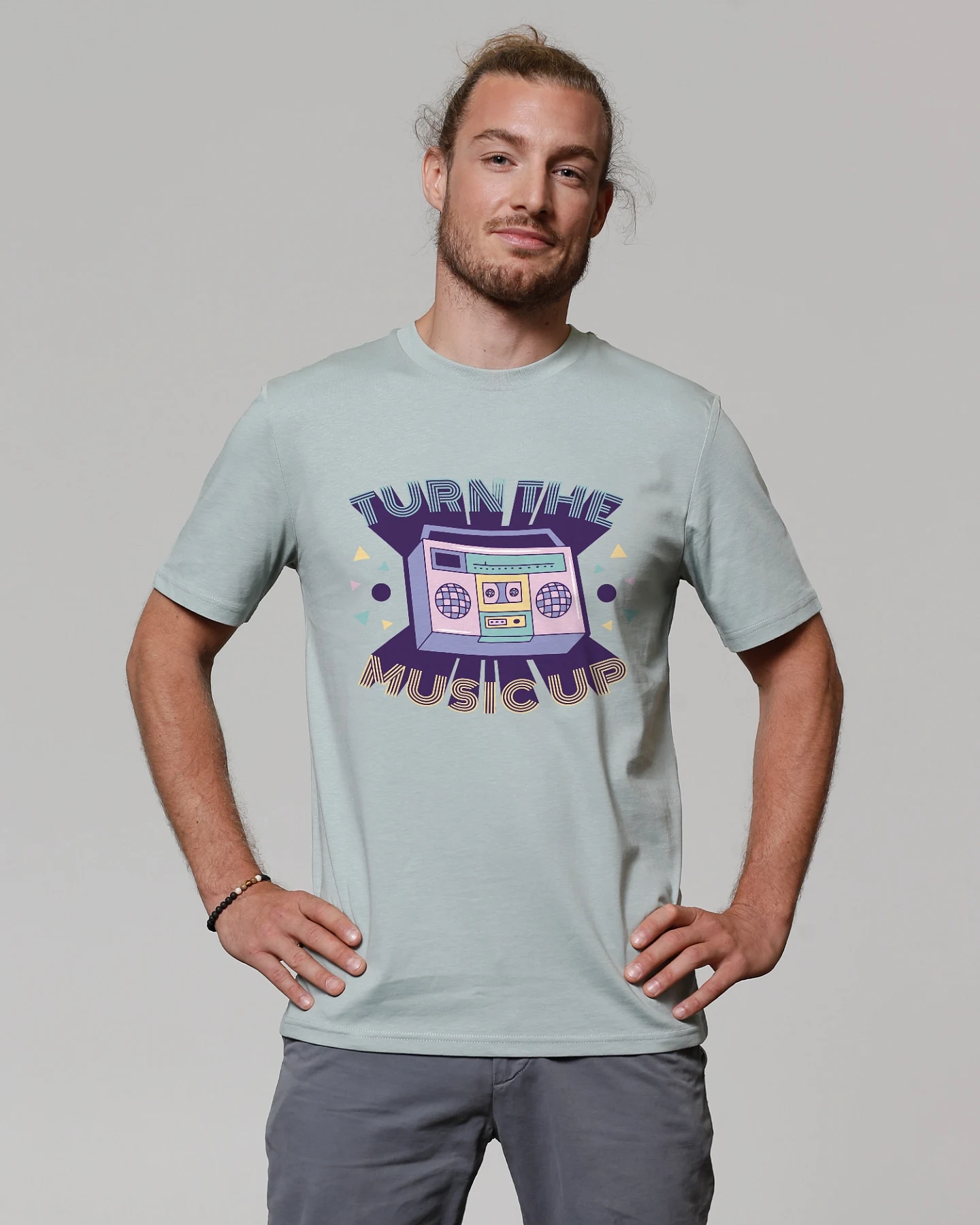Watapparel T-Shirt Turn the music up – Ansicht 2