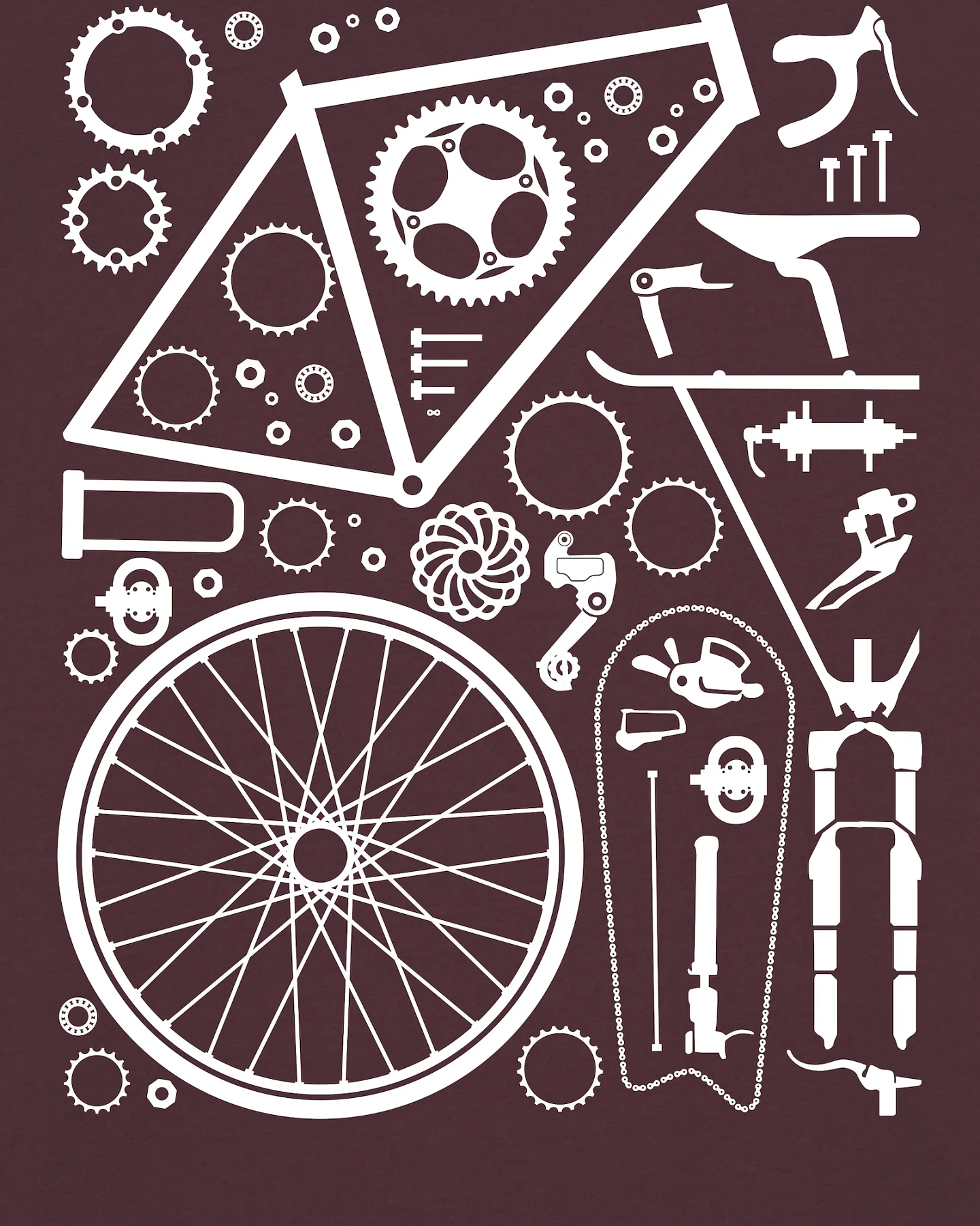 Watapparel Shirt Fahrradteile – Ansicht 3