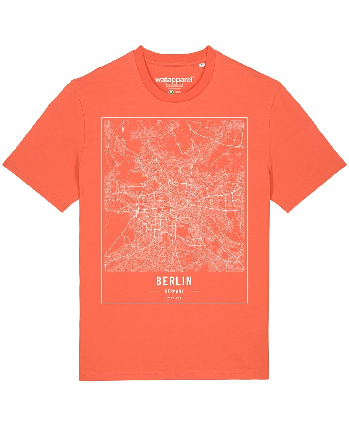 Produktseite: Watapparel T-Shirt City maps Berlin Landkarte