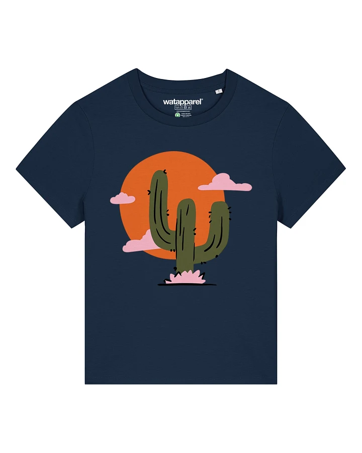 Watapparel T-Shirt Kaktus Im Sonnenuntergang