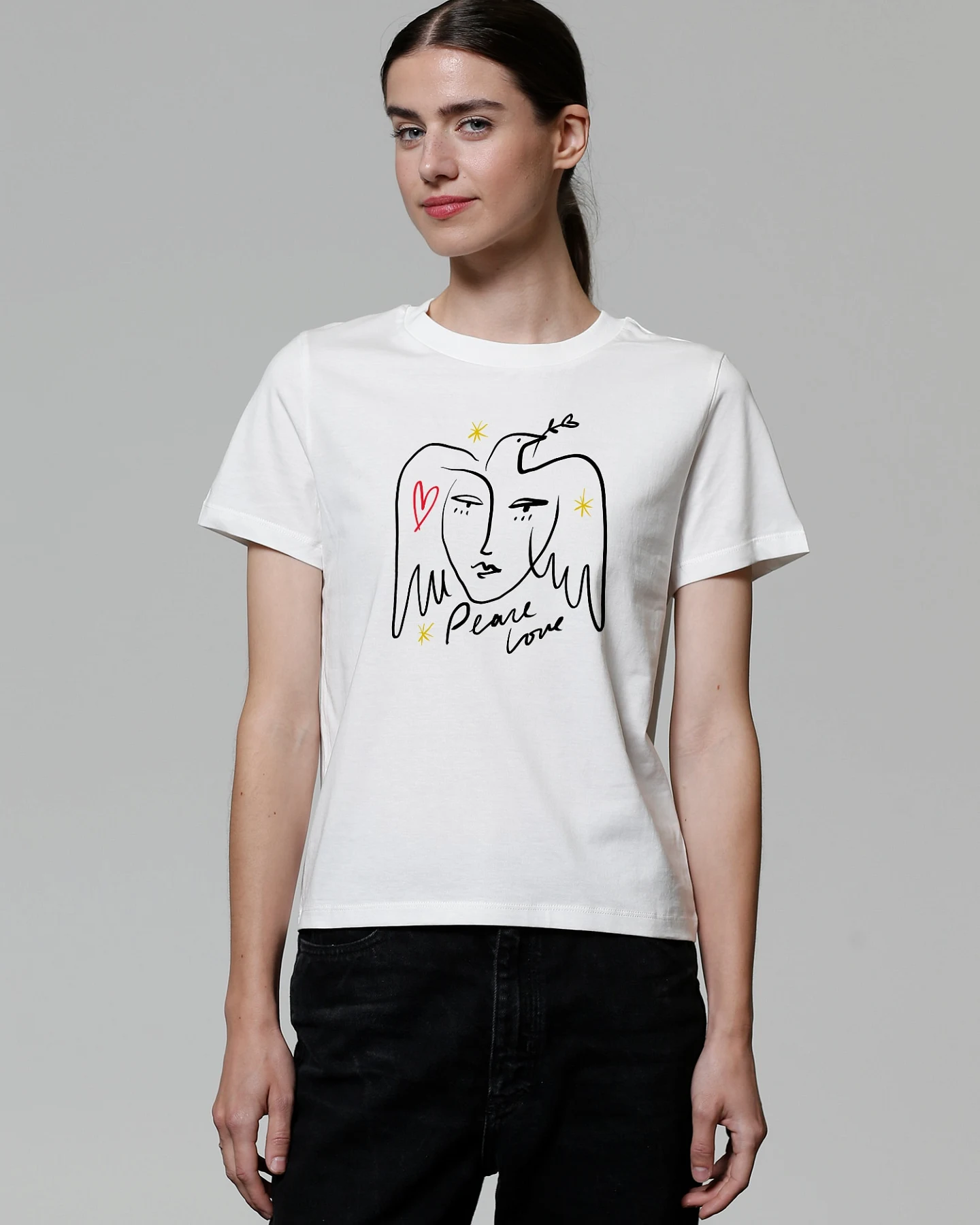 Watapparel T-Shirt Peace Love – Ansicht 2