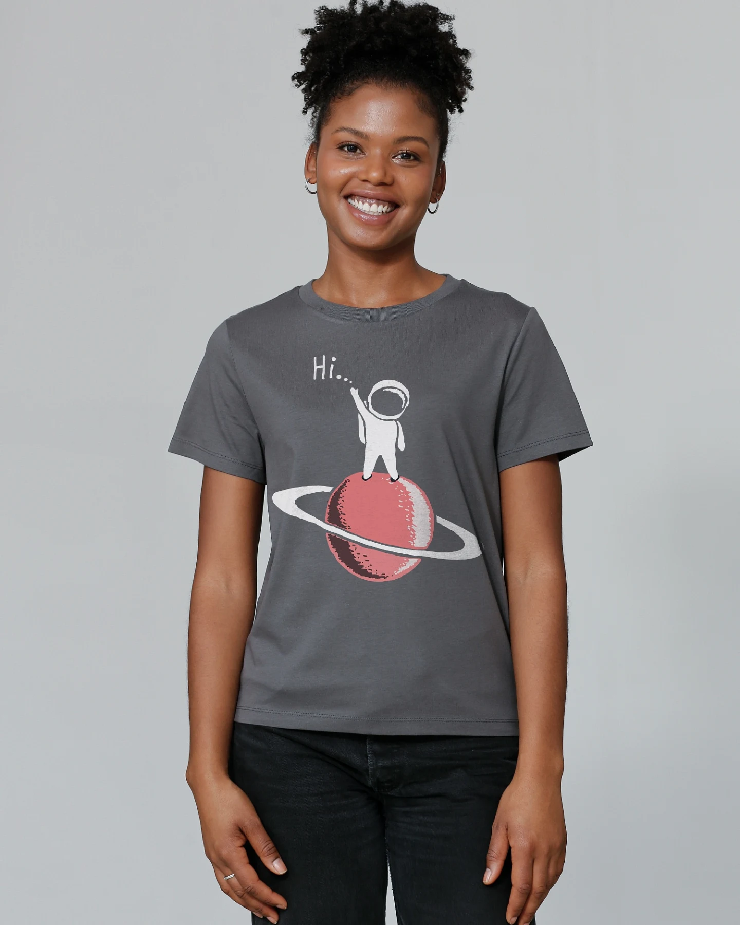 Watapparel T-Shirt Astronaut says Hi – Ansicht 2