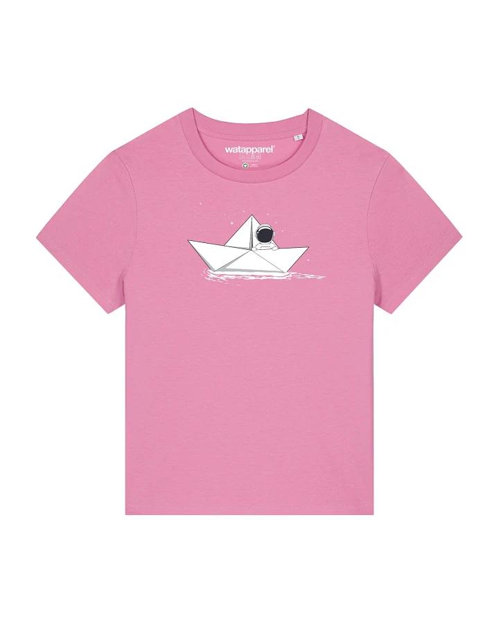 Watapparel T-Shirt Astronaut in paper boat