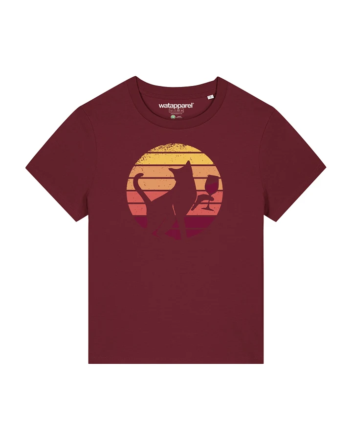 Watapparel Shirt Sunset Katze & Rotwein