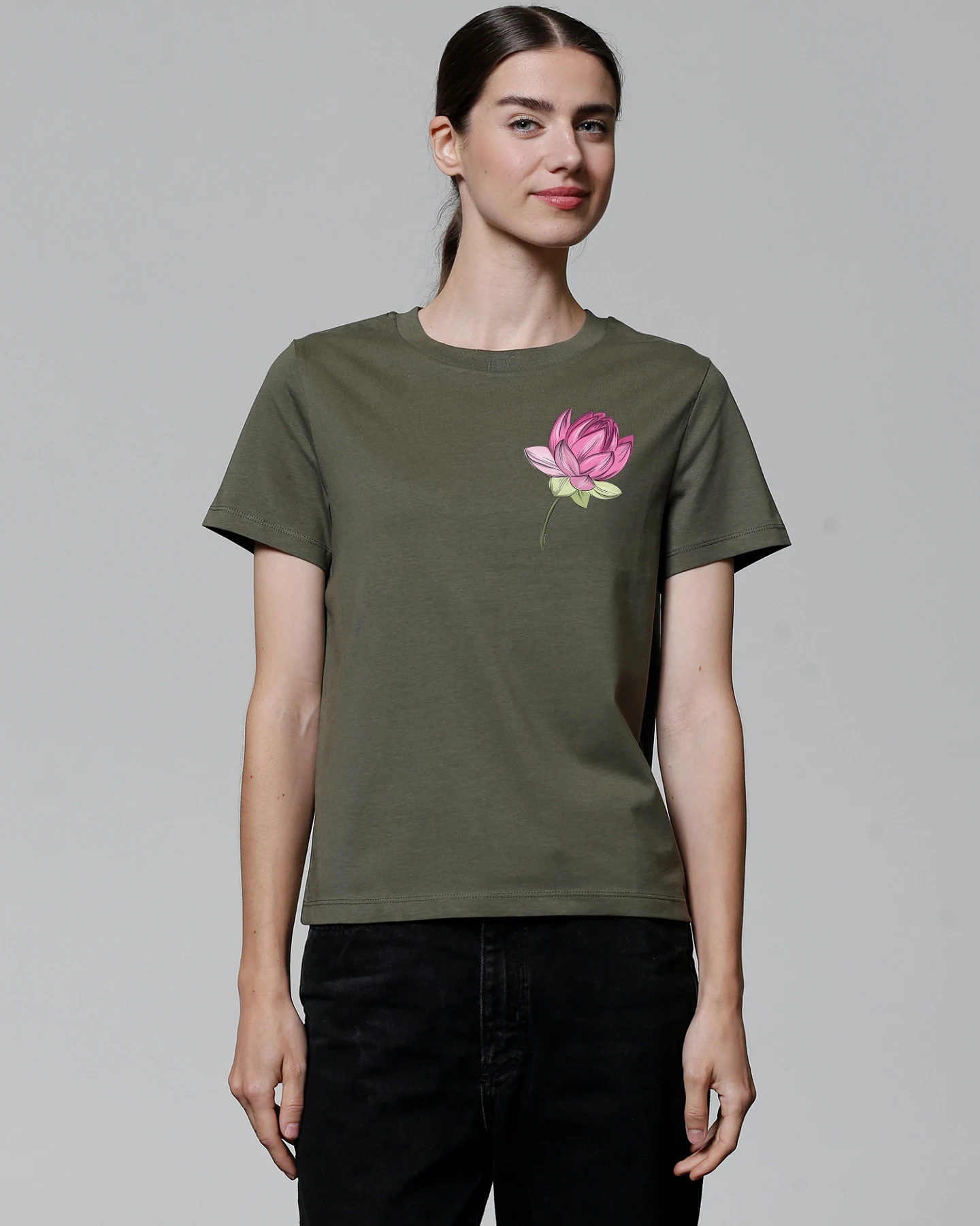 Watapparel T-Shirt Blume – Ansicht 2