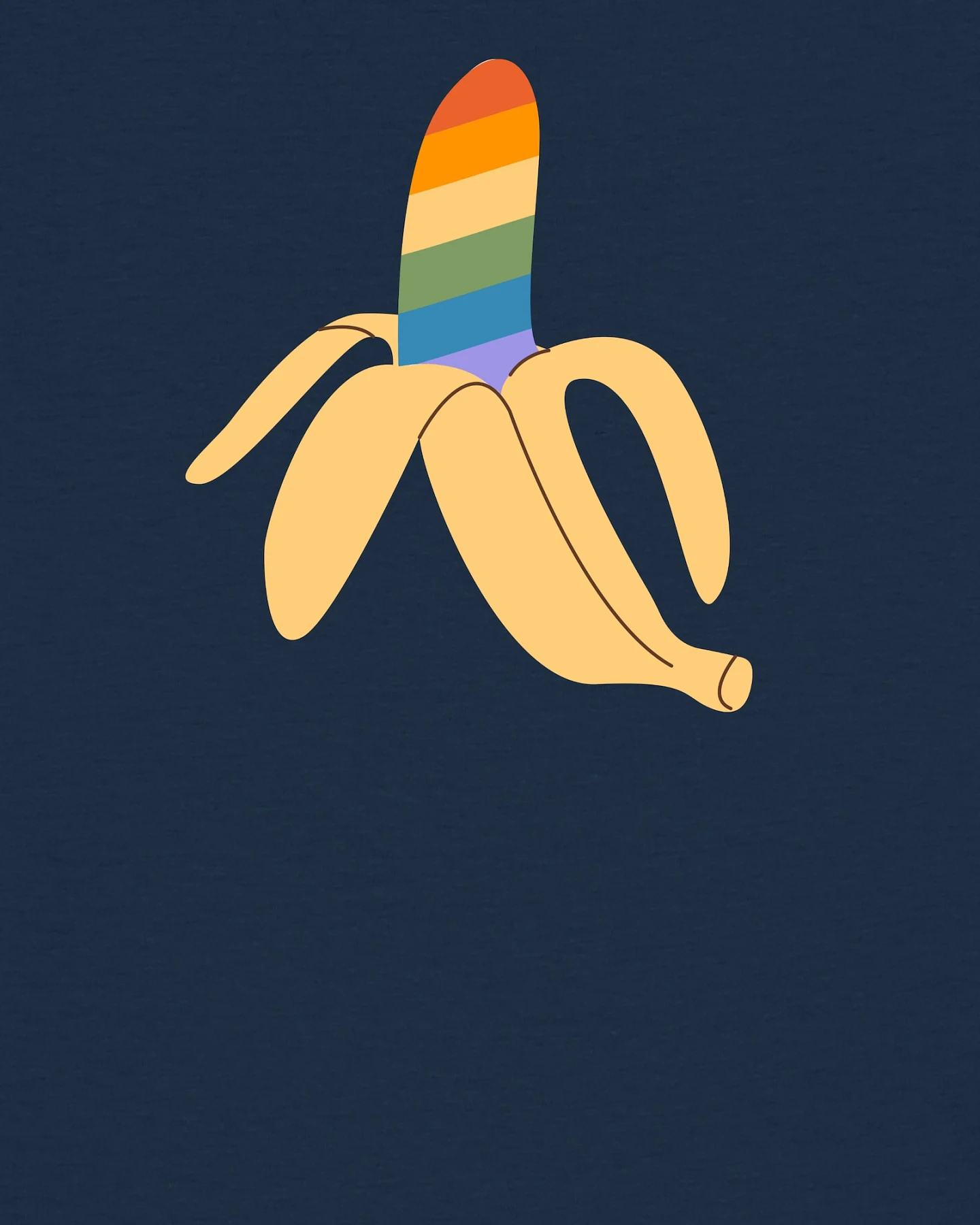 Watapparel T-Shirt Rainbow Banana – Ansicht 3