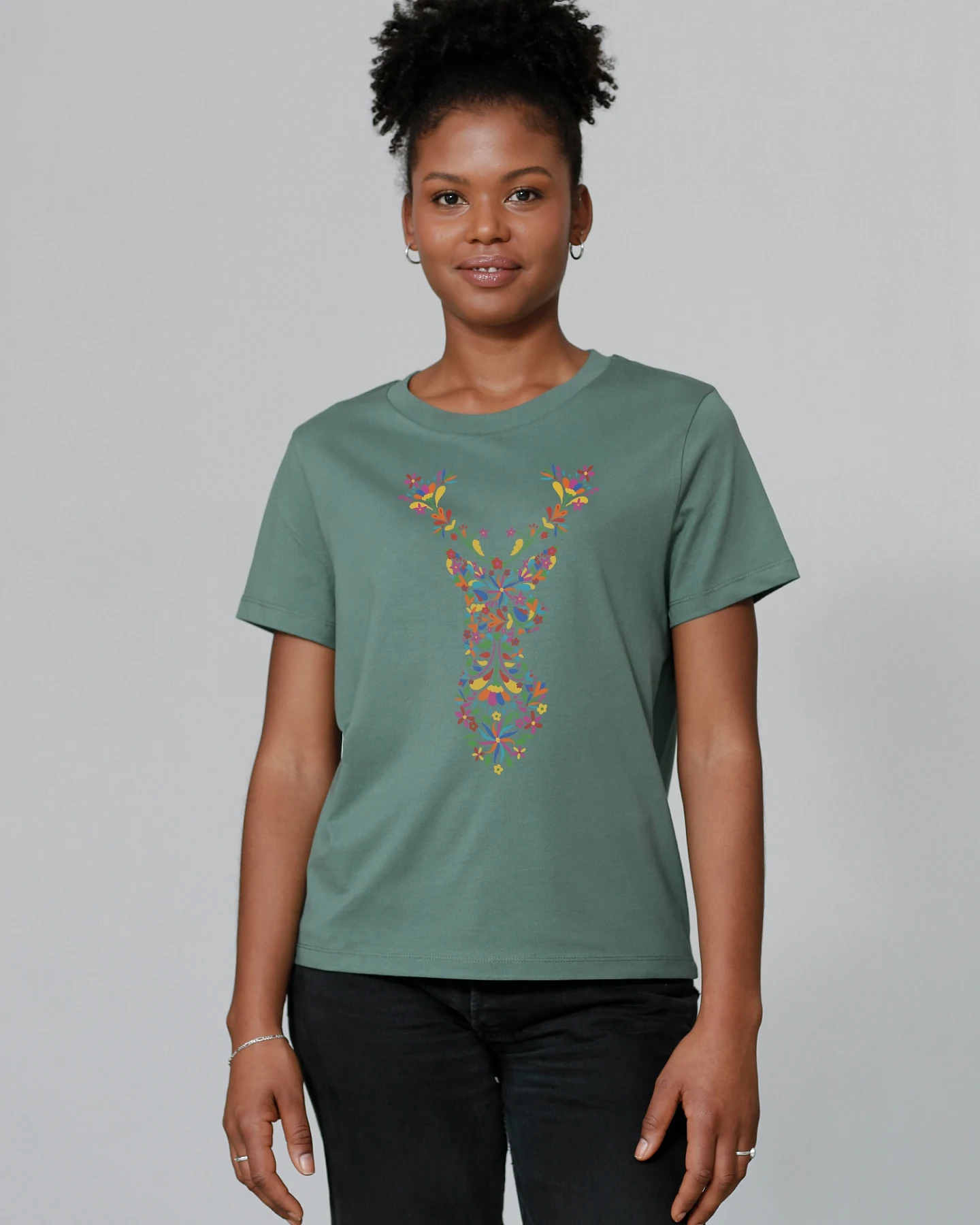 Watapparel Shirt Floral Deer – Ansicht 2