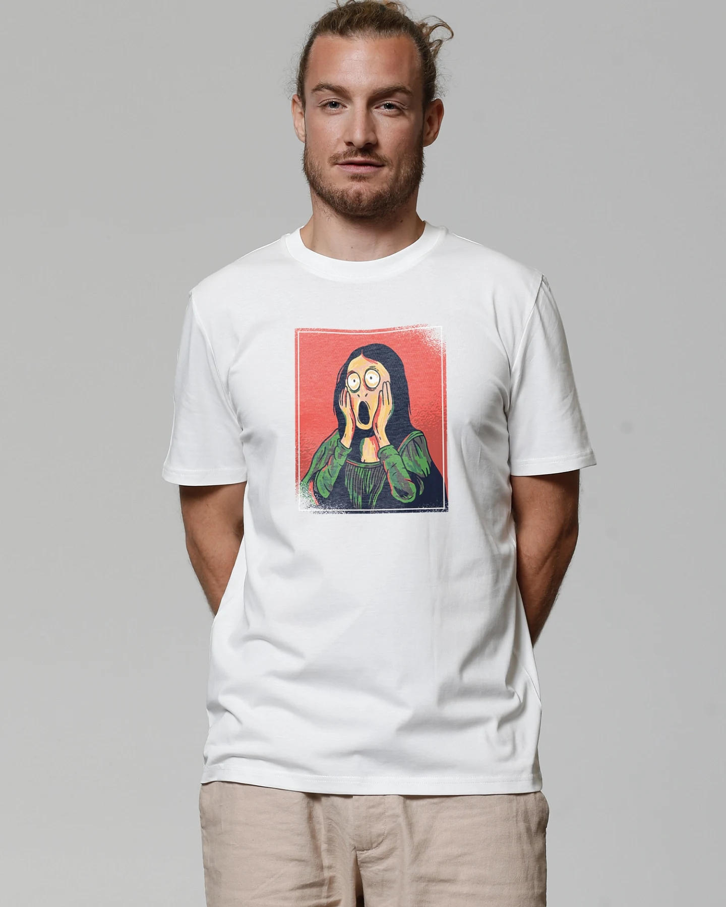 Watapparel T-Shirt Mona Lisa Scream – Ansicht 2