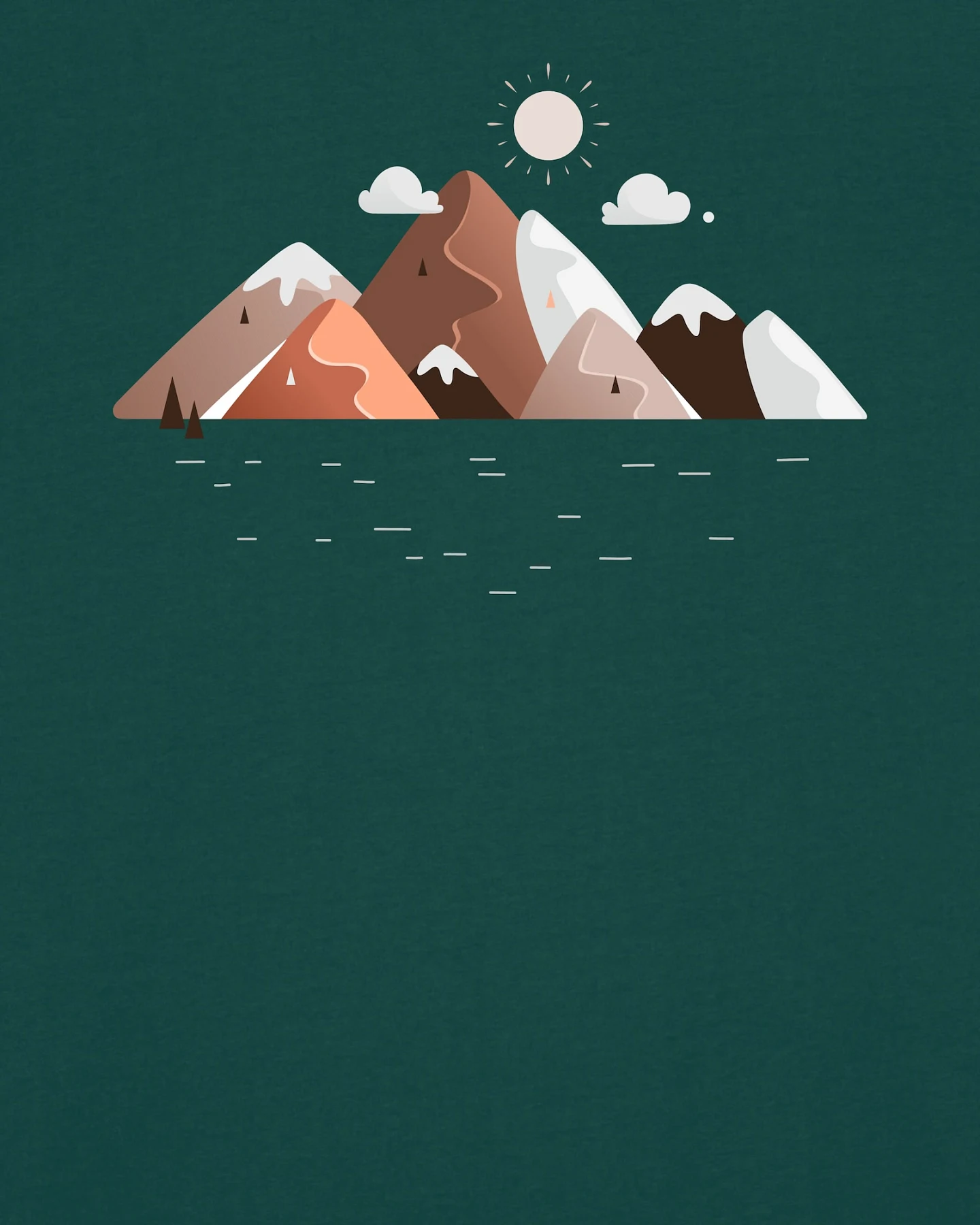 Watapparel Shirt Mountains & Moon – Ansicht 3